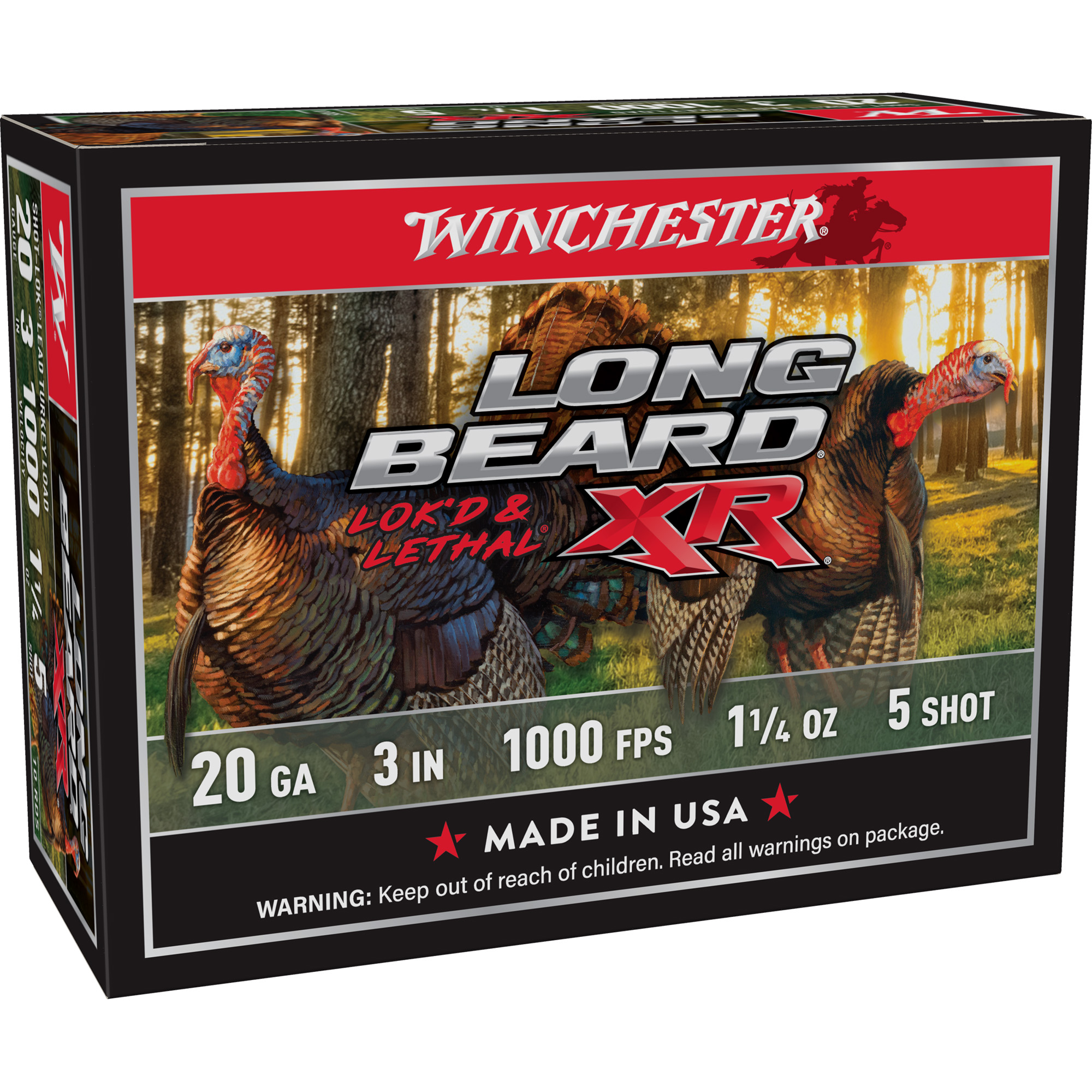 Winchester Lb Xr Trky 20 Gauge 3″ #5 1.25 oz 10 bulk ammo product image