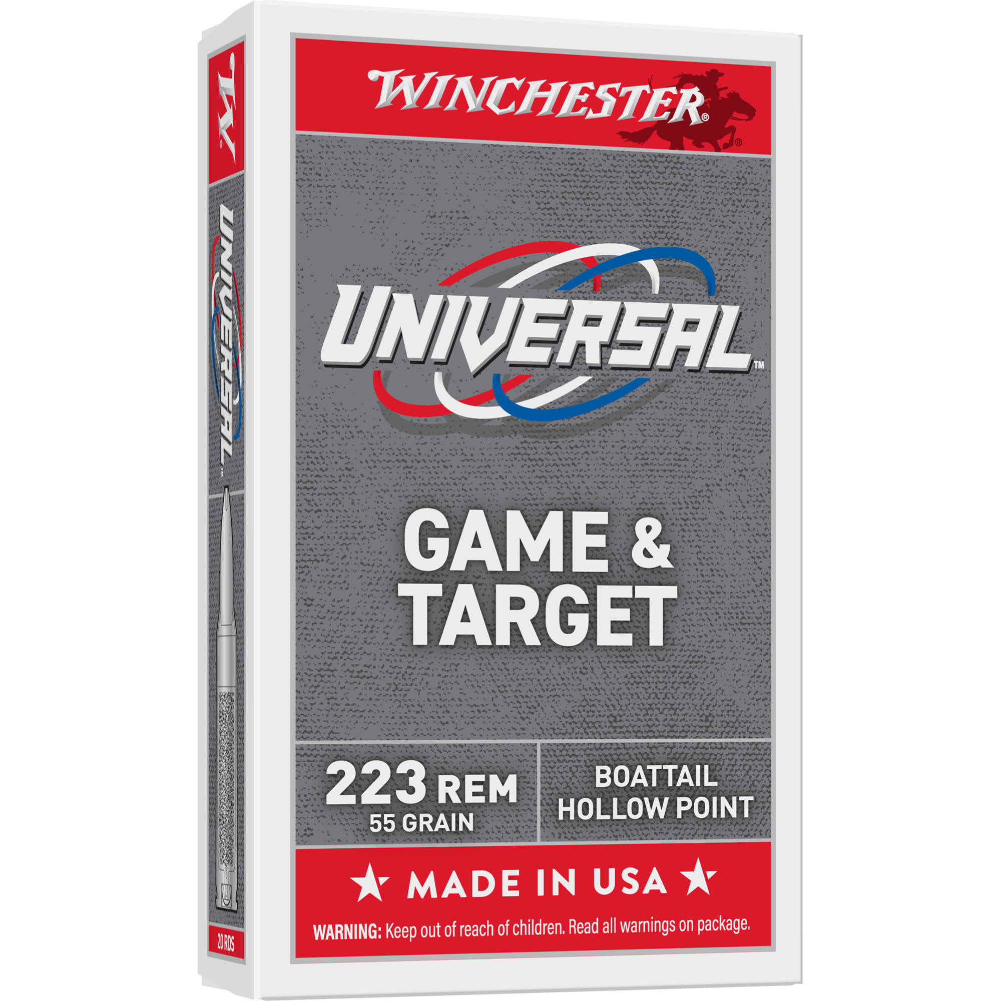 Winchester Lc 223 Rem 55 Grain HP 20/1000 bulk ammo product image