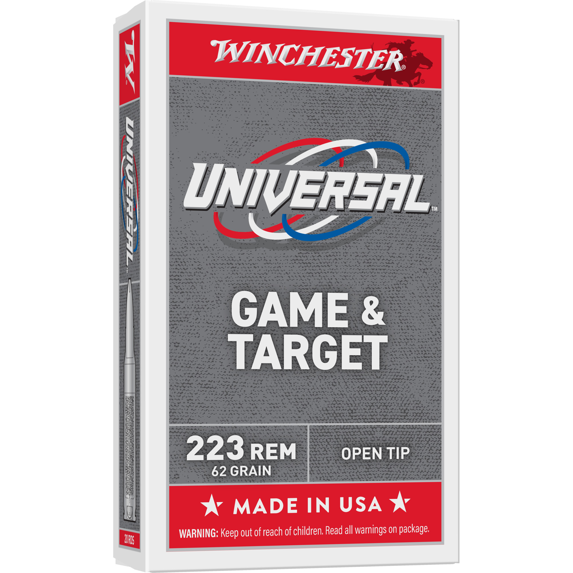 Winchester Lc 223 Rem 62 Grain HP 20/1000 bulk ammo product image