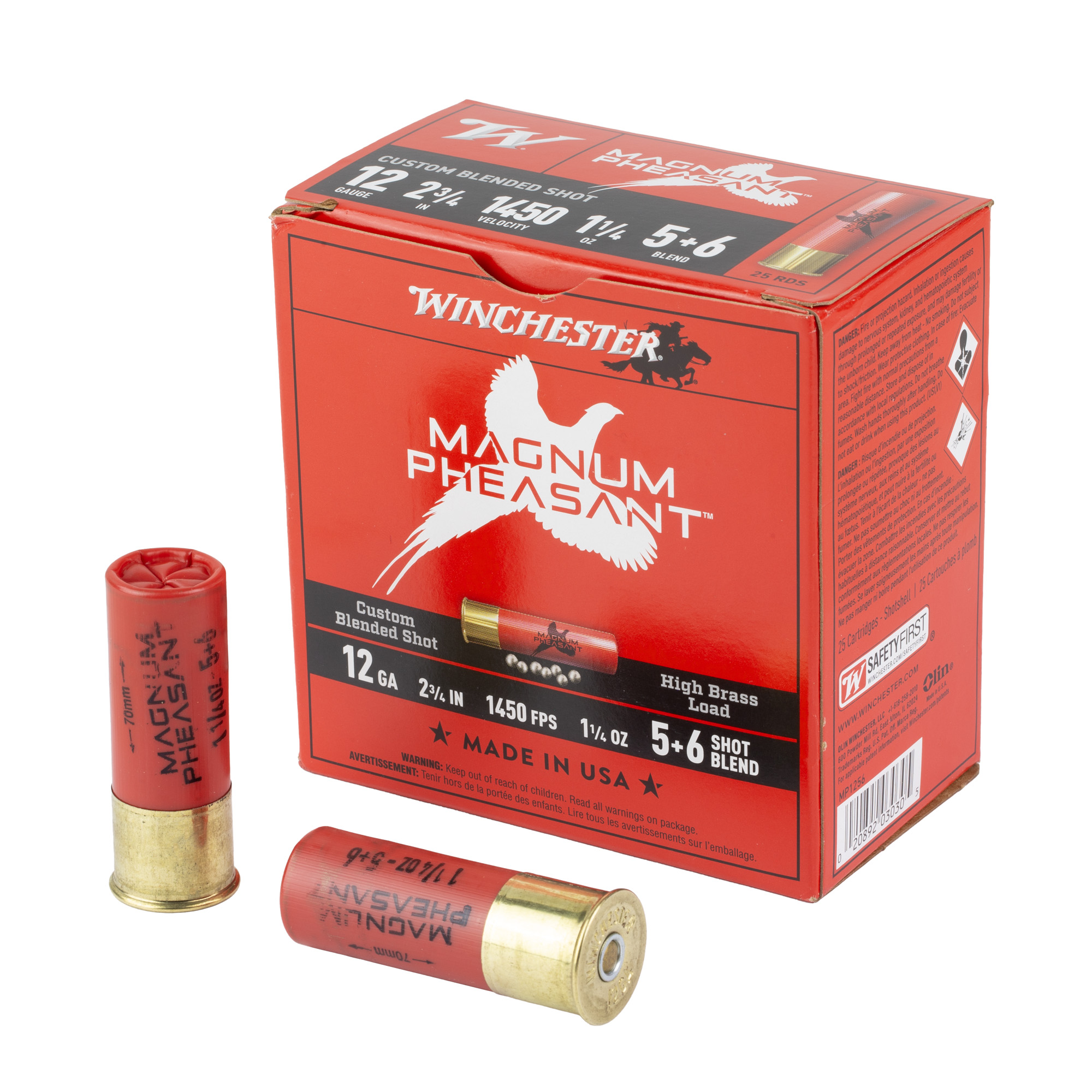 Winchester Mag Phst 12 Gauge 2.75″ #5/#6 25/250 bulk ammo product image