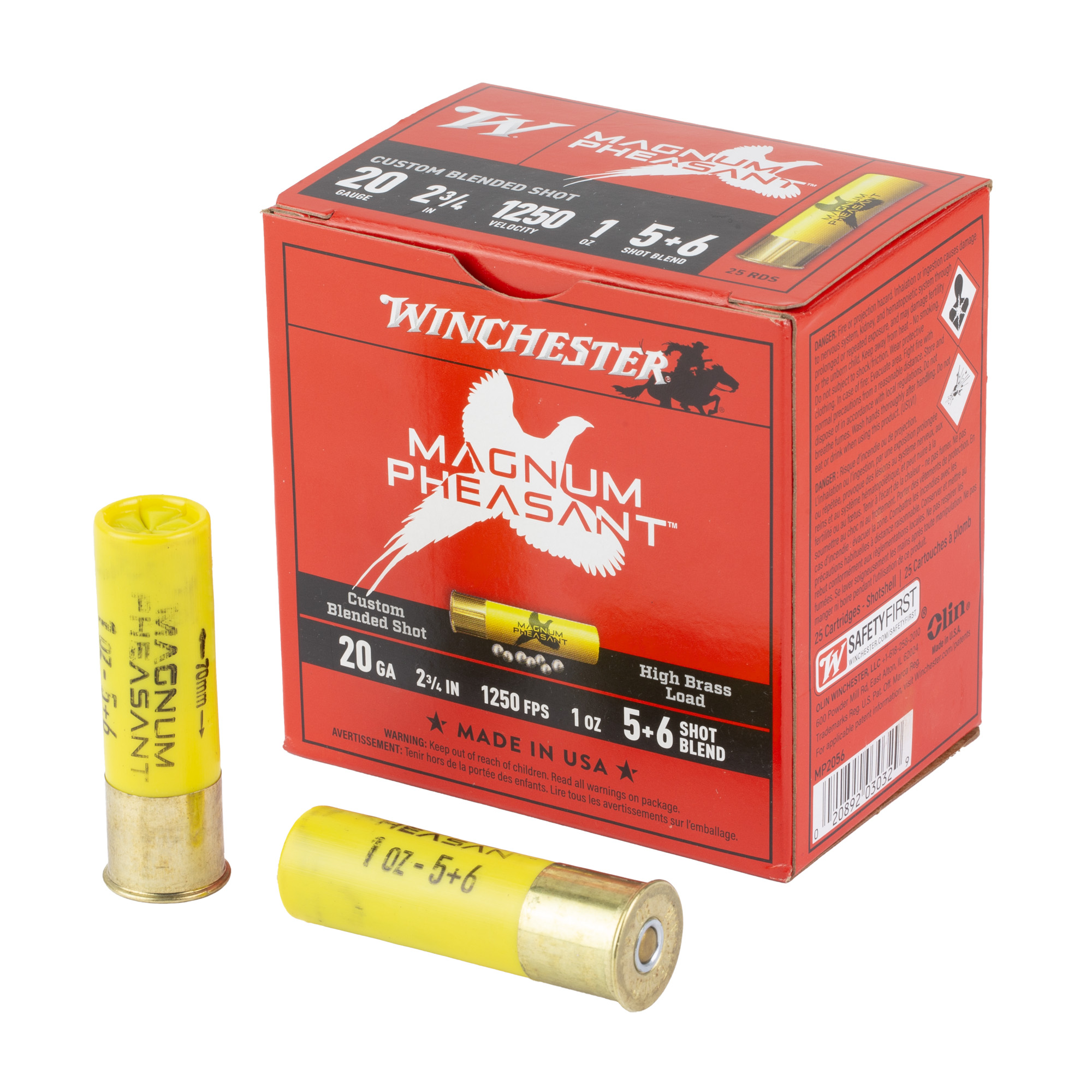 Winchester Mag Phst 20 Gauge 2.75″ #5/#6 25/250 bulk ammo product image