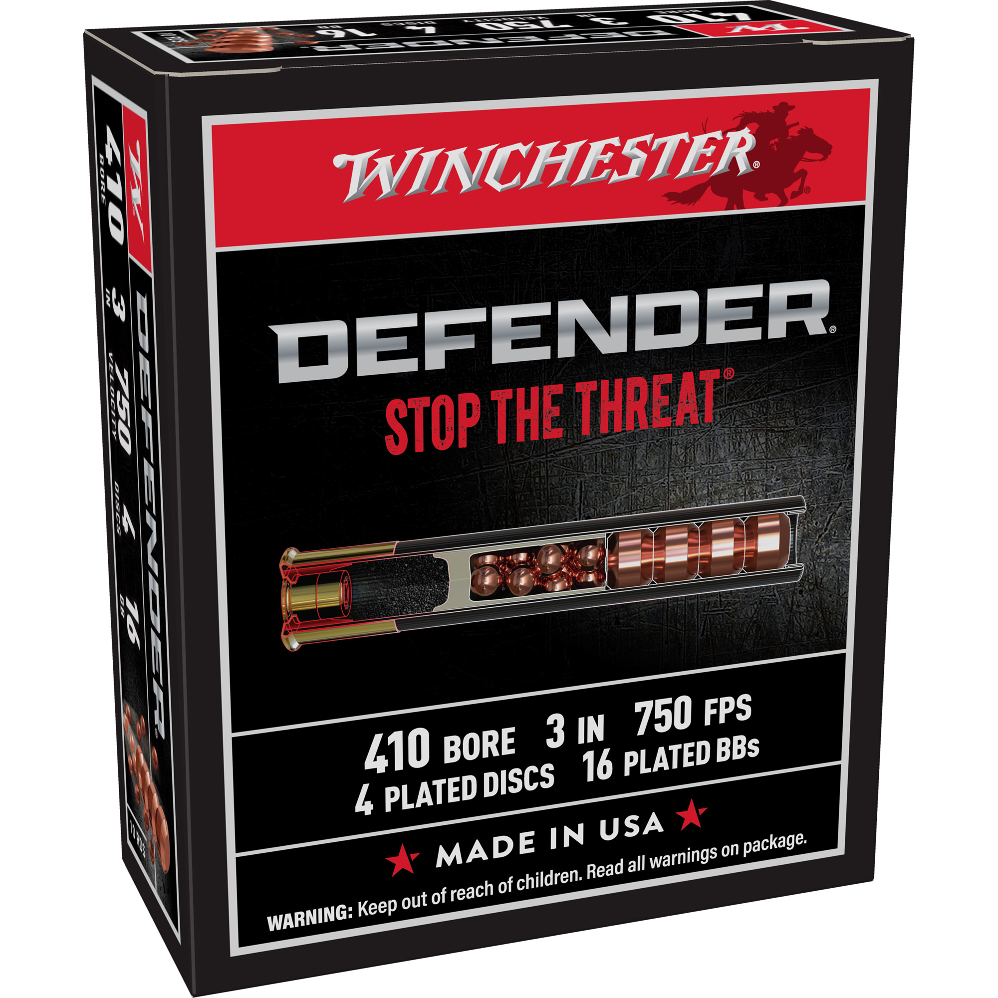 Winchester Pdx1 410bo 3″ 3×12 Pellet 10/100 bulk ammo product image