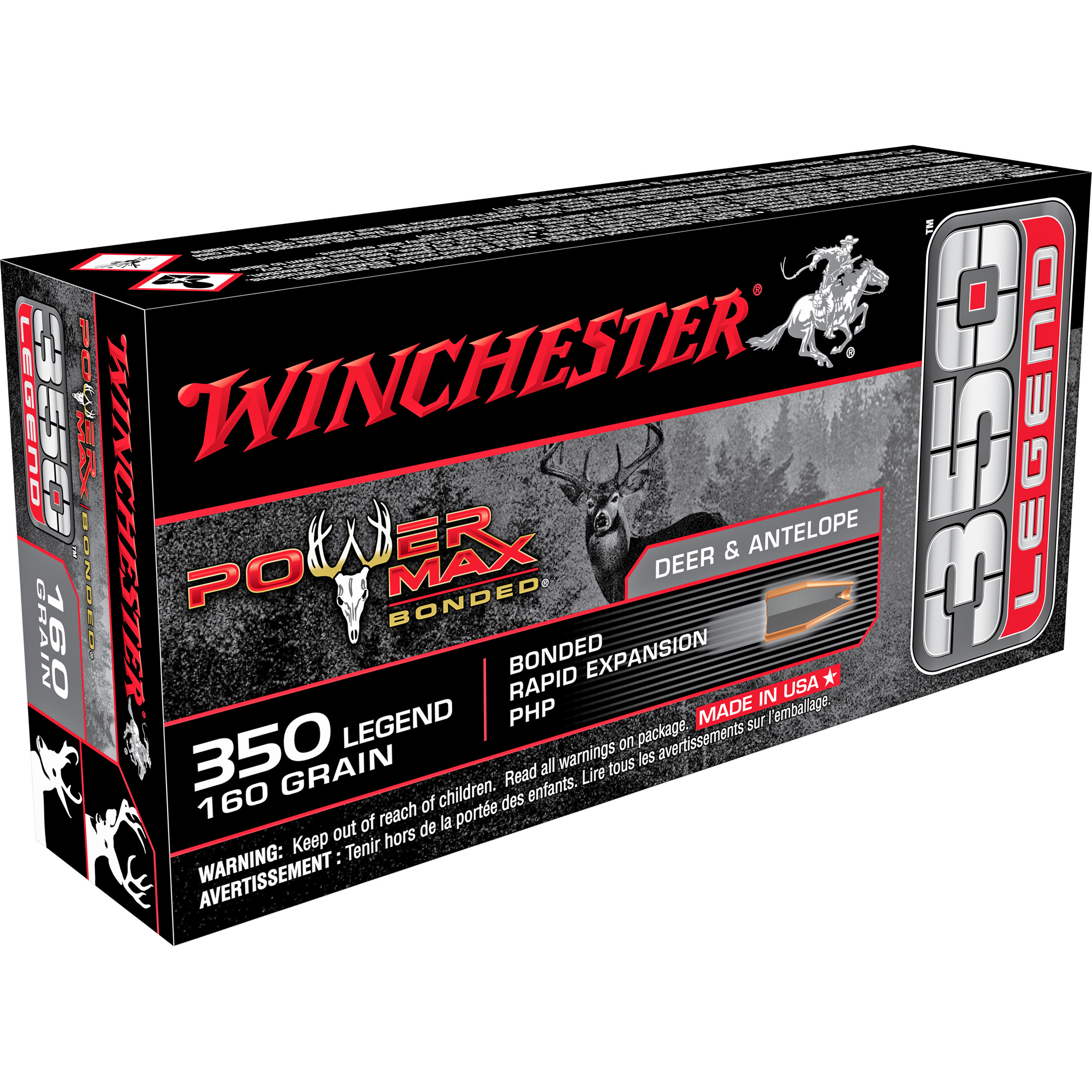 Winchester Powermax 350leg 160 Grain 20/200 bulk ammo product image