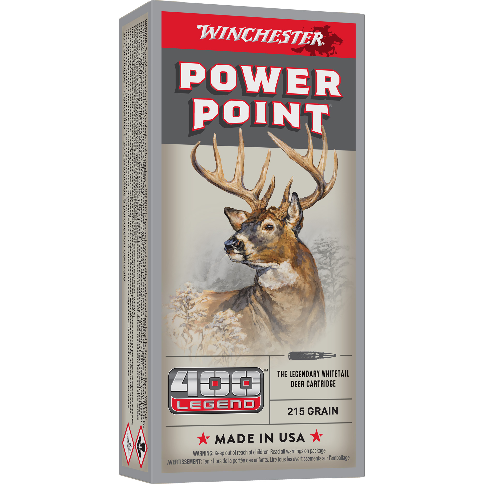 Winchester Powr Pnt 400 Legend 215 Grain 20/200 bulk ammo product image