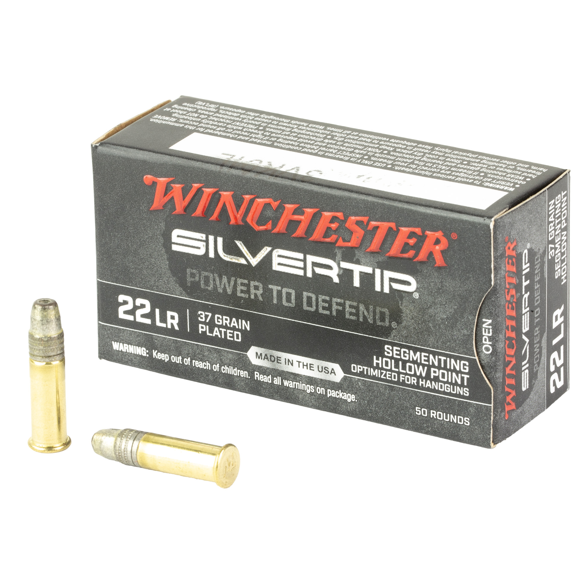 Winchester Silvertip 22 LR 37 Grain HP 50/2000 bulk ammo product image