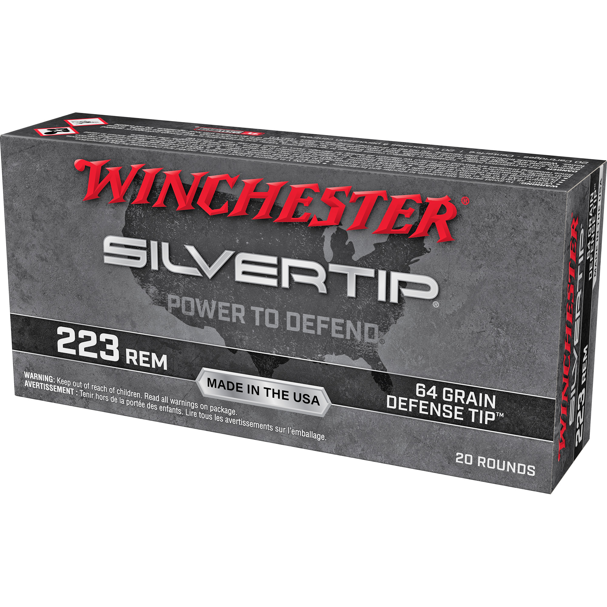 Winchester Silvertip 223 Rem 64 Grain 20/200 bulk ammo product image