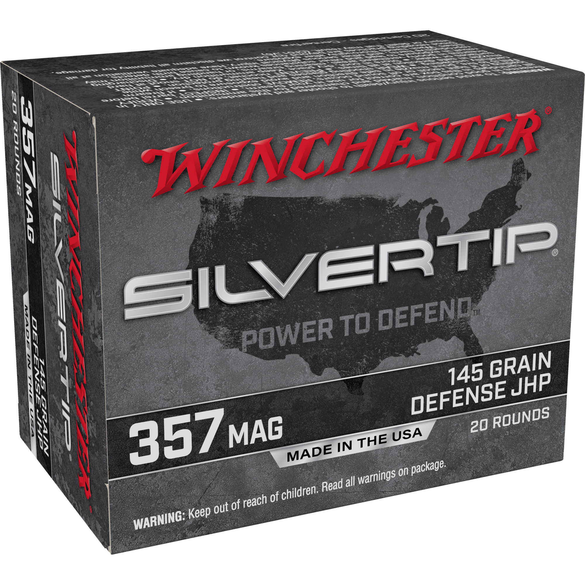 Winchester Silvertip 357mag 145 Grain HP 20/200 bulk ammo product image