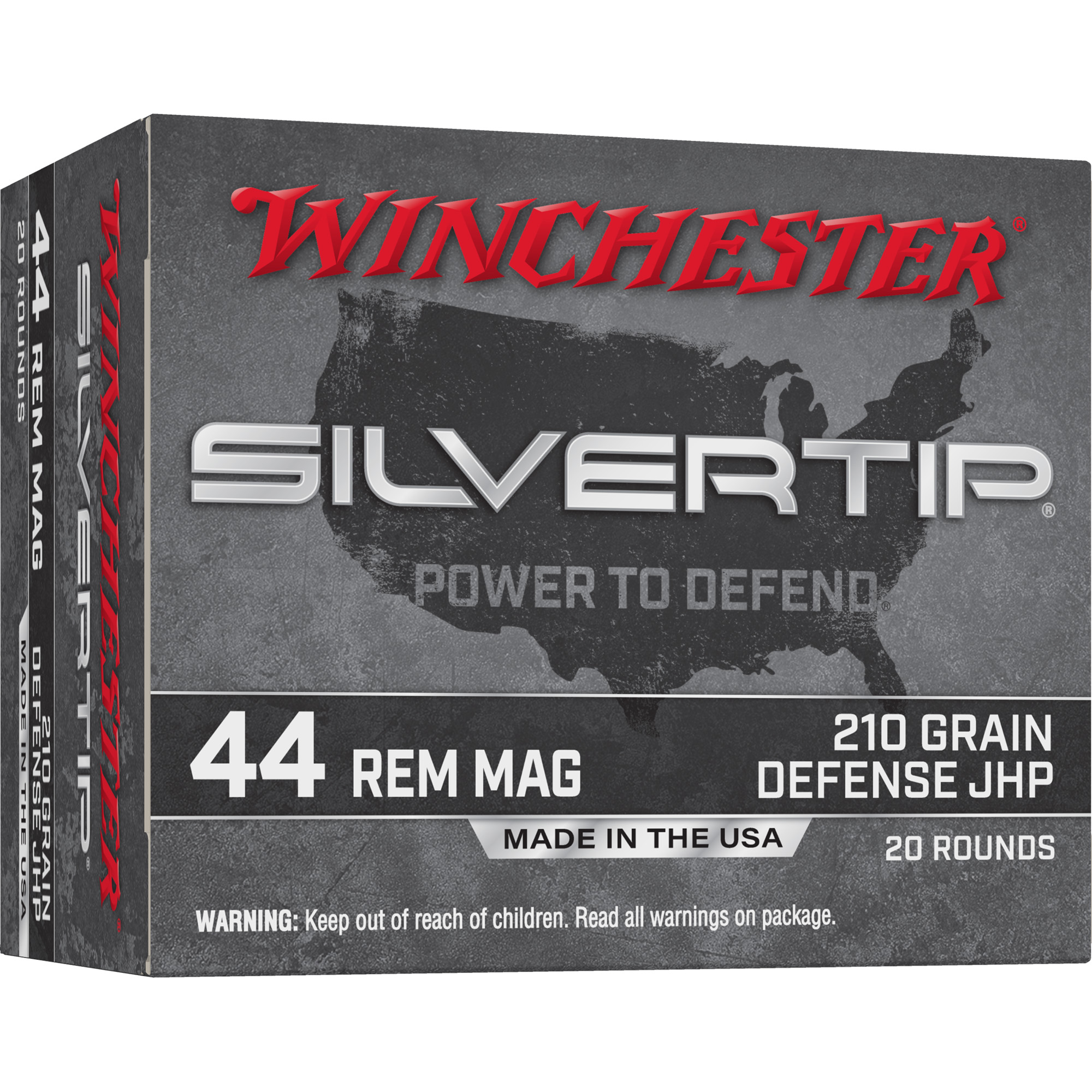 Winchester Silvertip 44 Rem Mag 210 Grain JHP bulk ammo product image