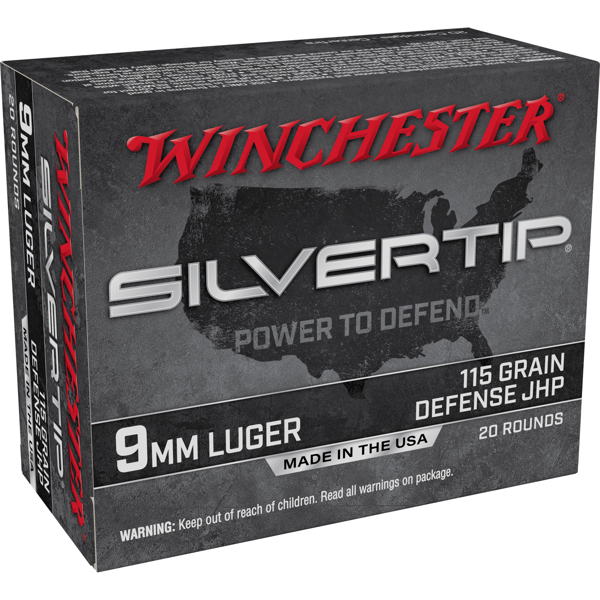 Winchester Silvertip 9mm 115 Grain HP 20/200 bulk ammo product image