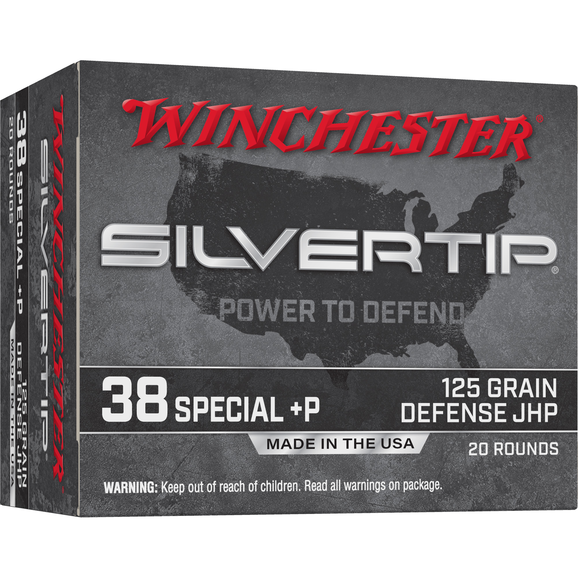 Winchester Slvrtip 38spl+p 125 Grain JHP 20/200 bulk ammo product image