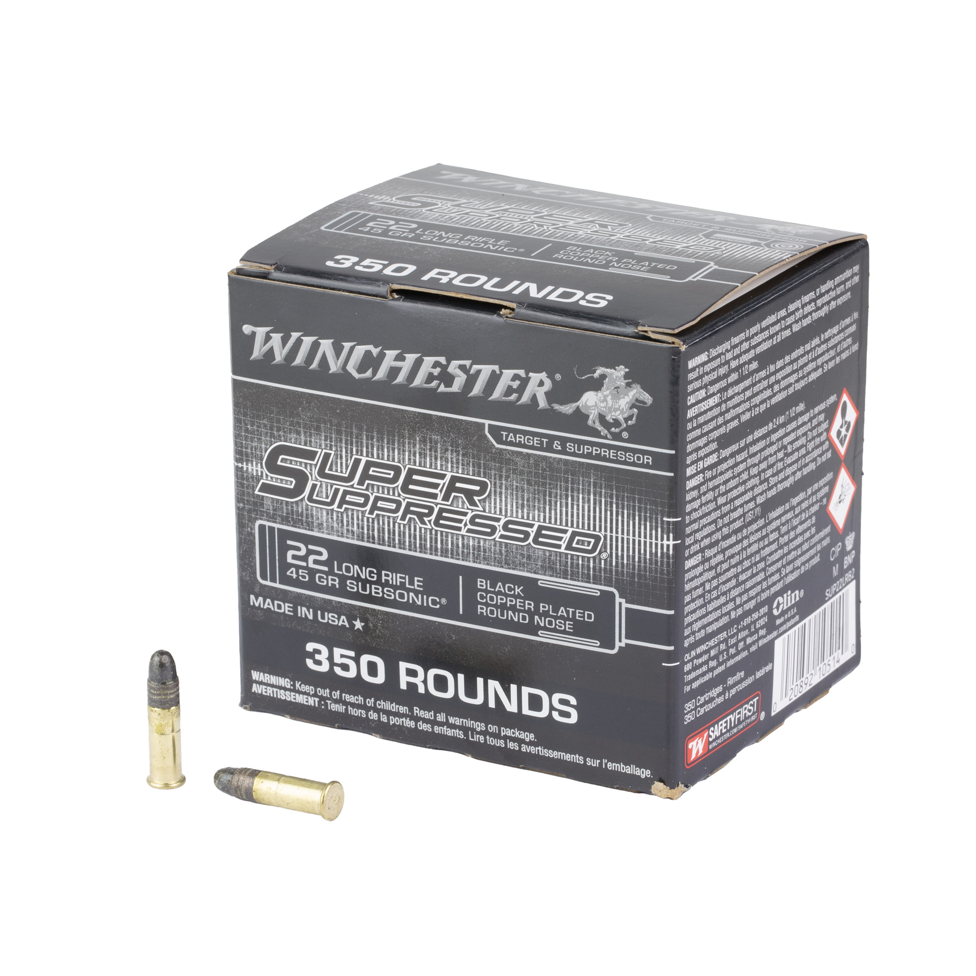 Winchester Spr Sup 22 LR 45 Grain LRN 350/1400 bulk ammo product image
