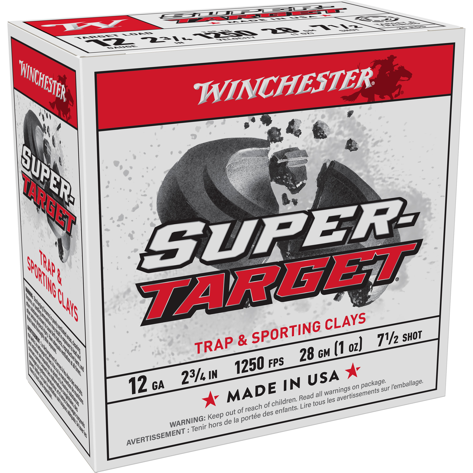 Winchester Spr-Trgt 12 Gauge 2″-3/4″ #7.5 25/250 bulk ammo product image