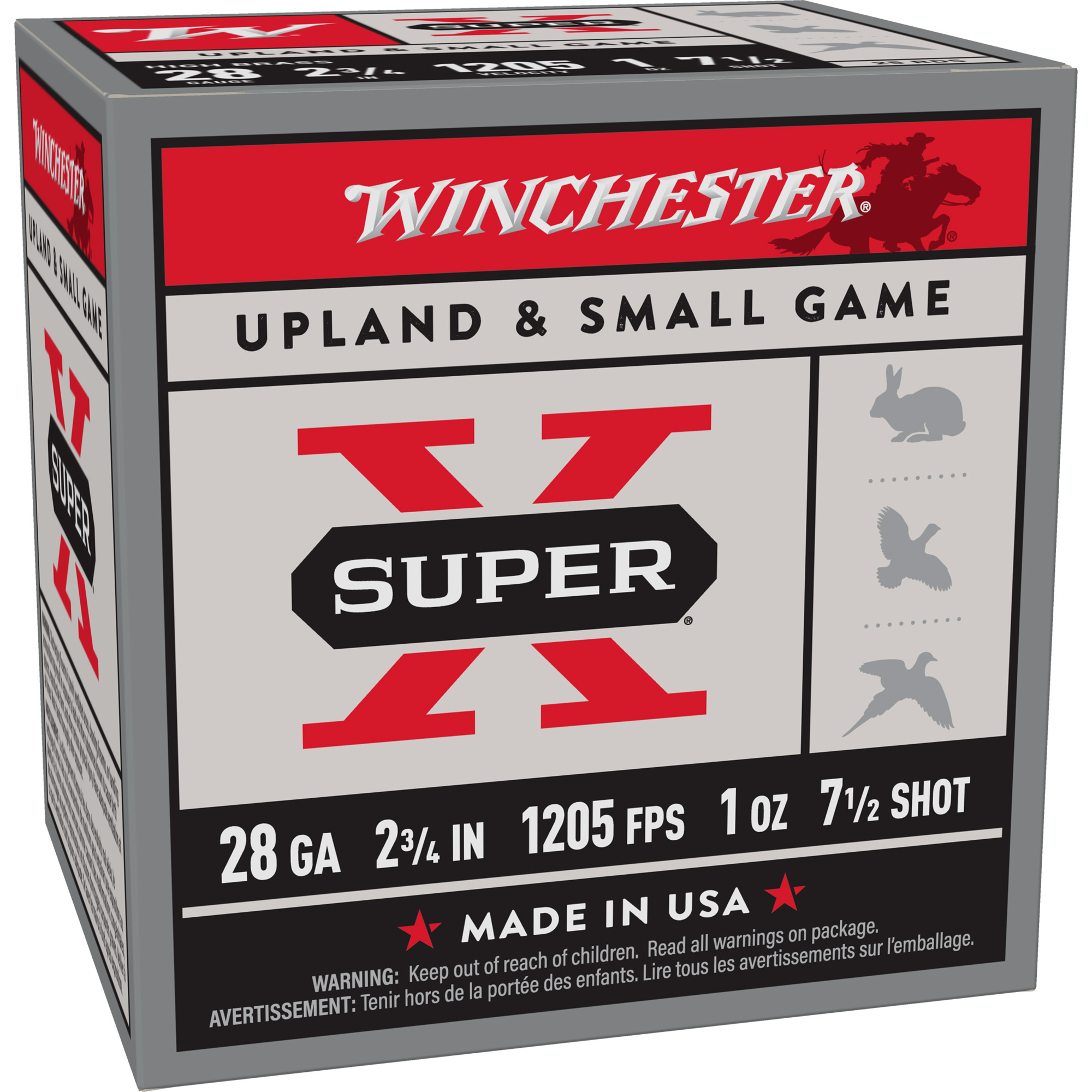Winchester Spr-X 28 Gauge 2″-3/4″ #7.5 25/250 bulk ammo product image