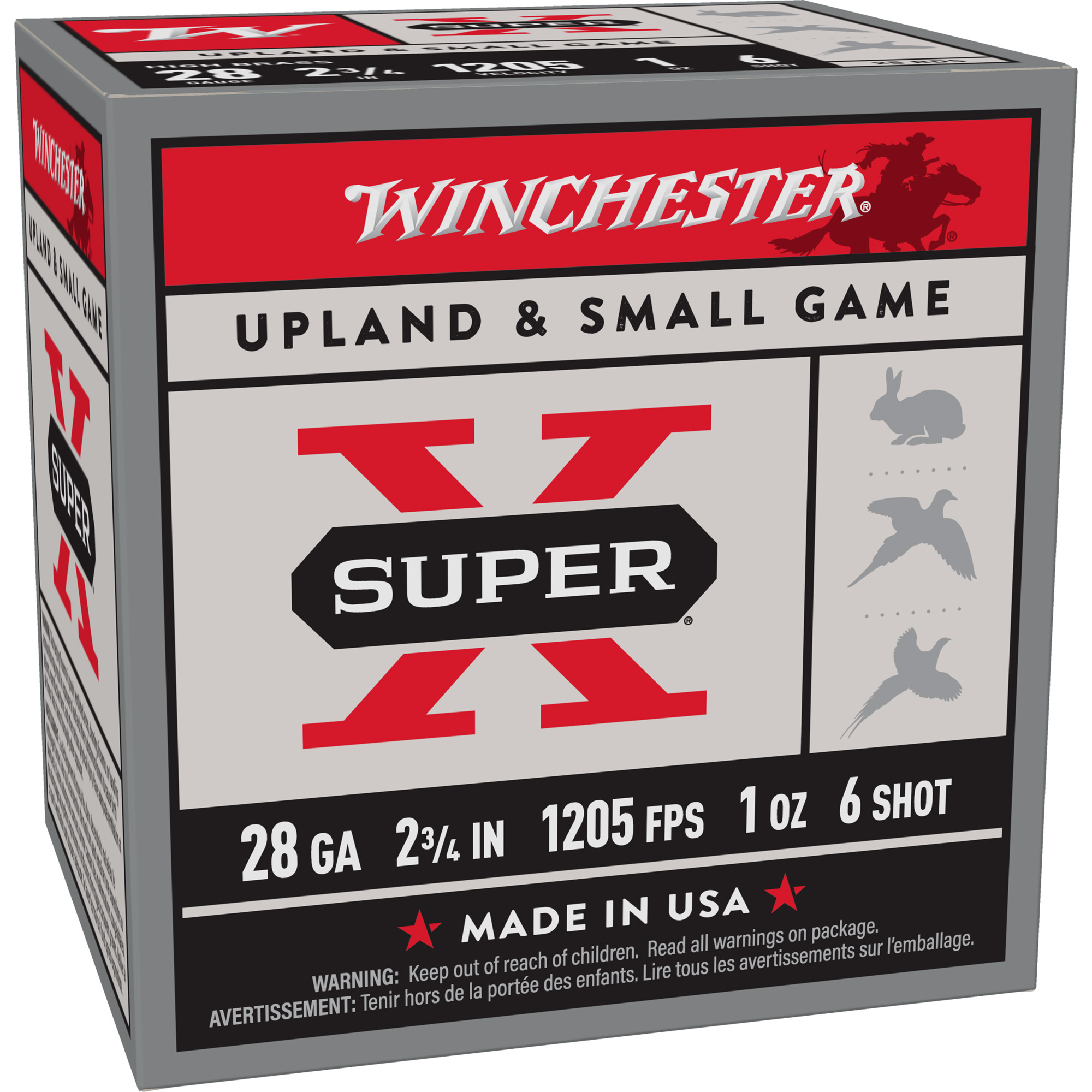 Winchester Spr-X Hb 28 Gauge 2.75″ #6 25/250 bulk ammo product image