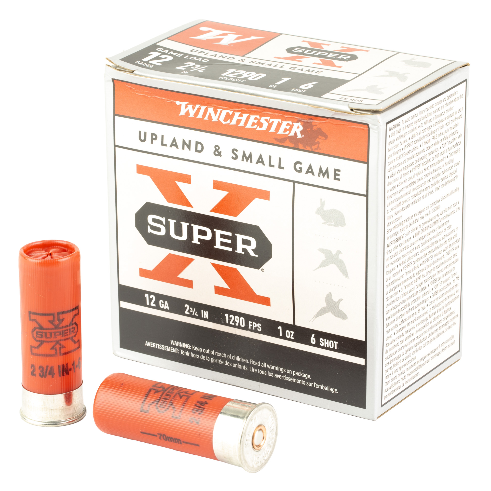 Winchester Sprx 12 Gauge 2.75″ #6 25/250 bulk ammo product image