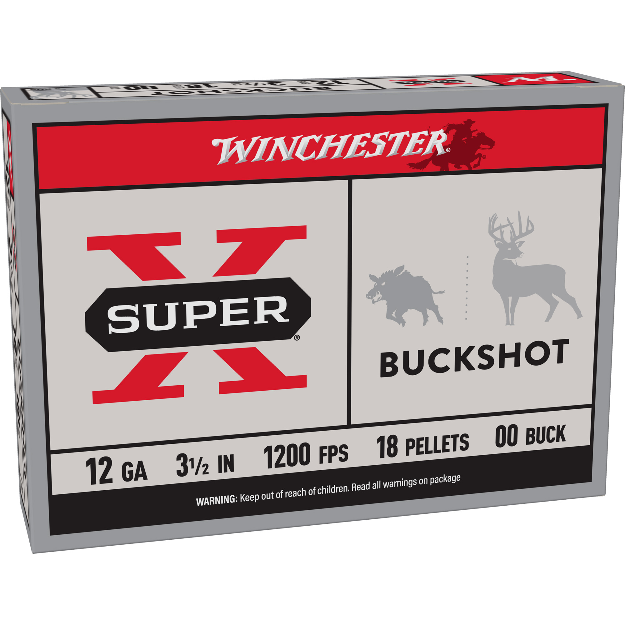 Winchester Sprx 12 Gauge 3.5″ 00bk 18plt 5/250 bulk ammo product image