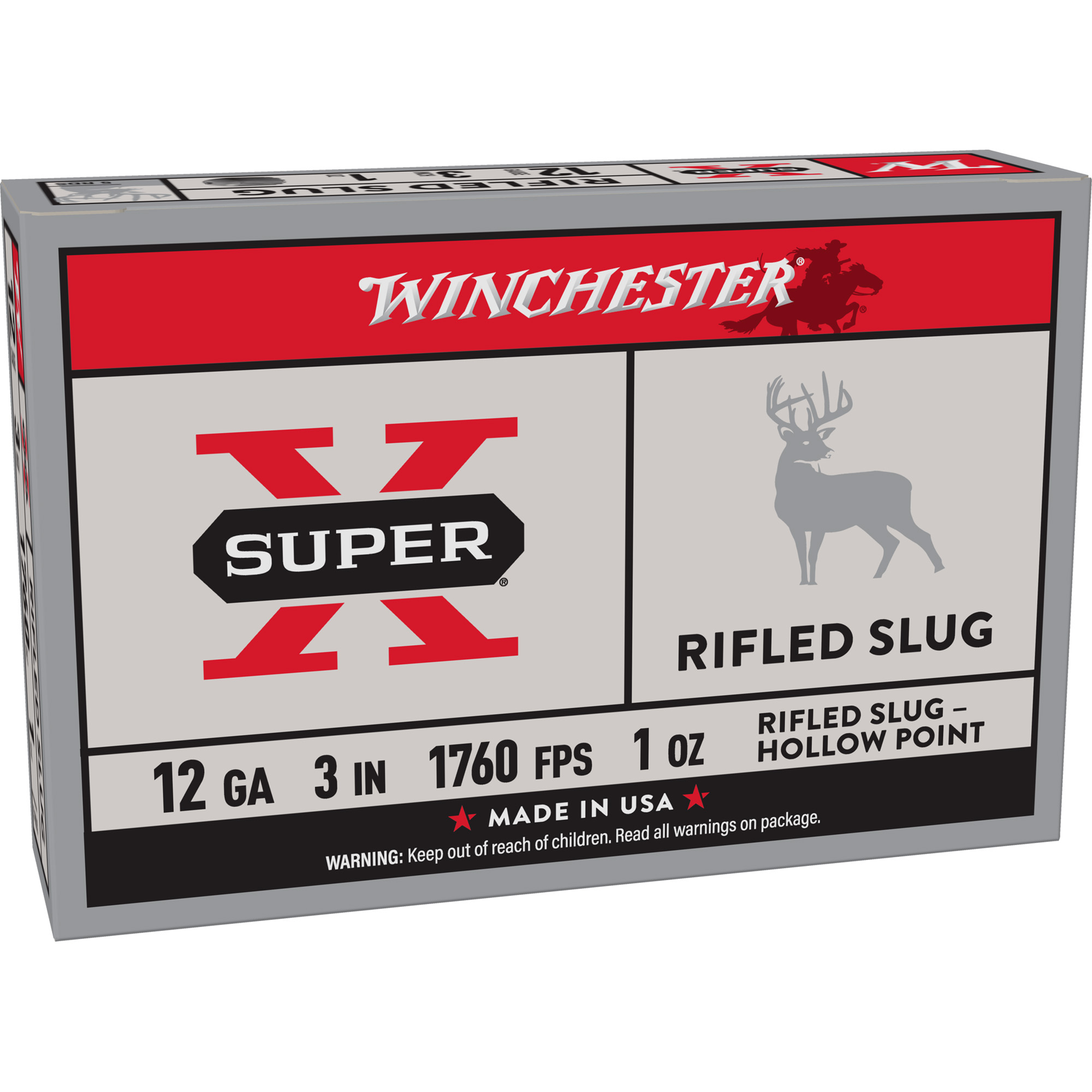Winchester Sprx 12 Gauge 3″ 1 oz Rifled 5/250 bulk ammo product image