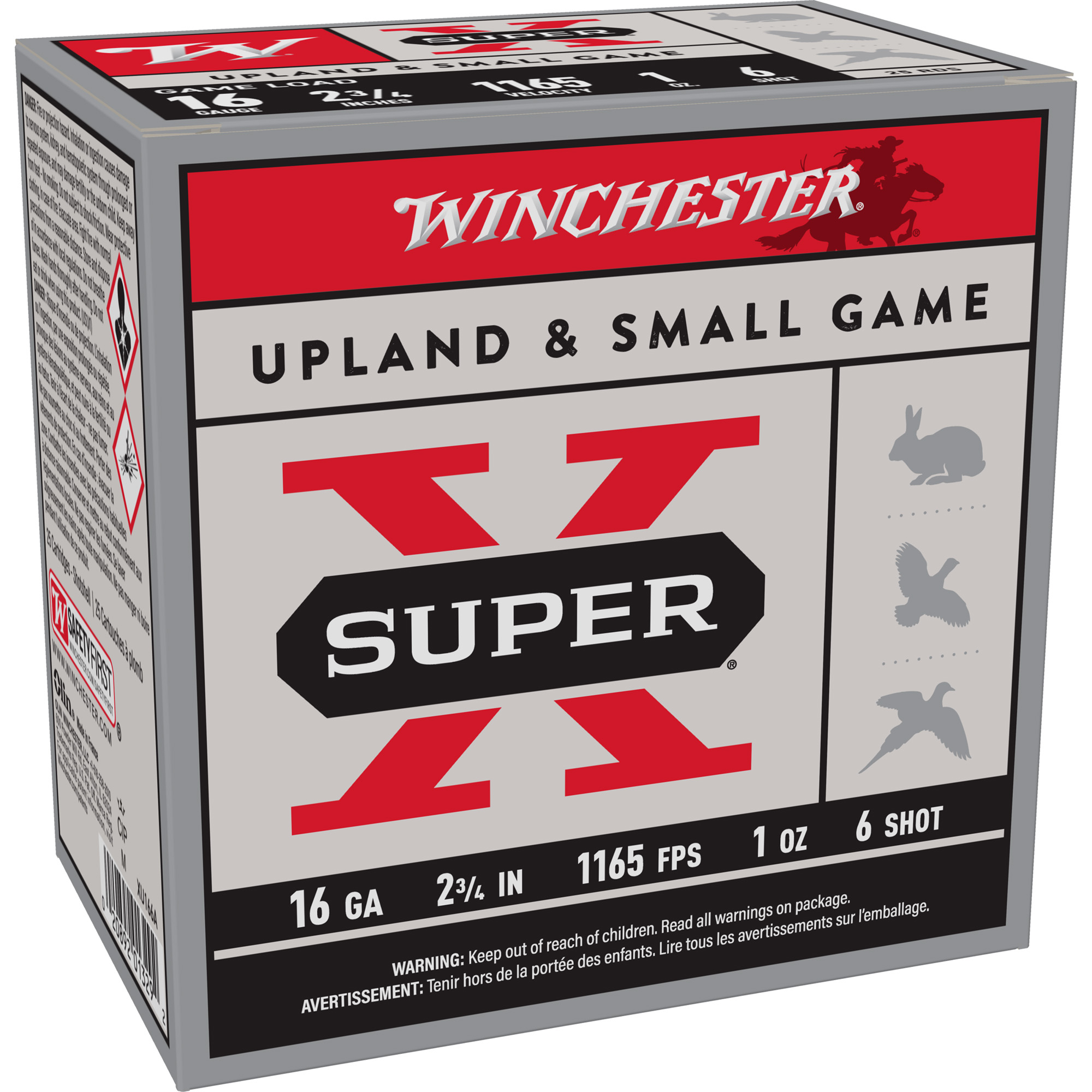 Winchester Sprx 16 Gauge 2.75″ #6 25/250 bulk ammo product image