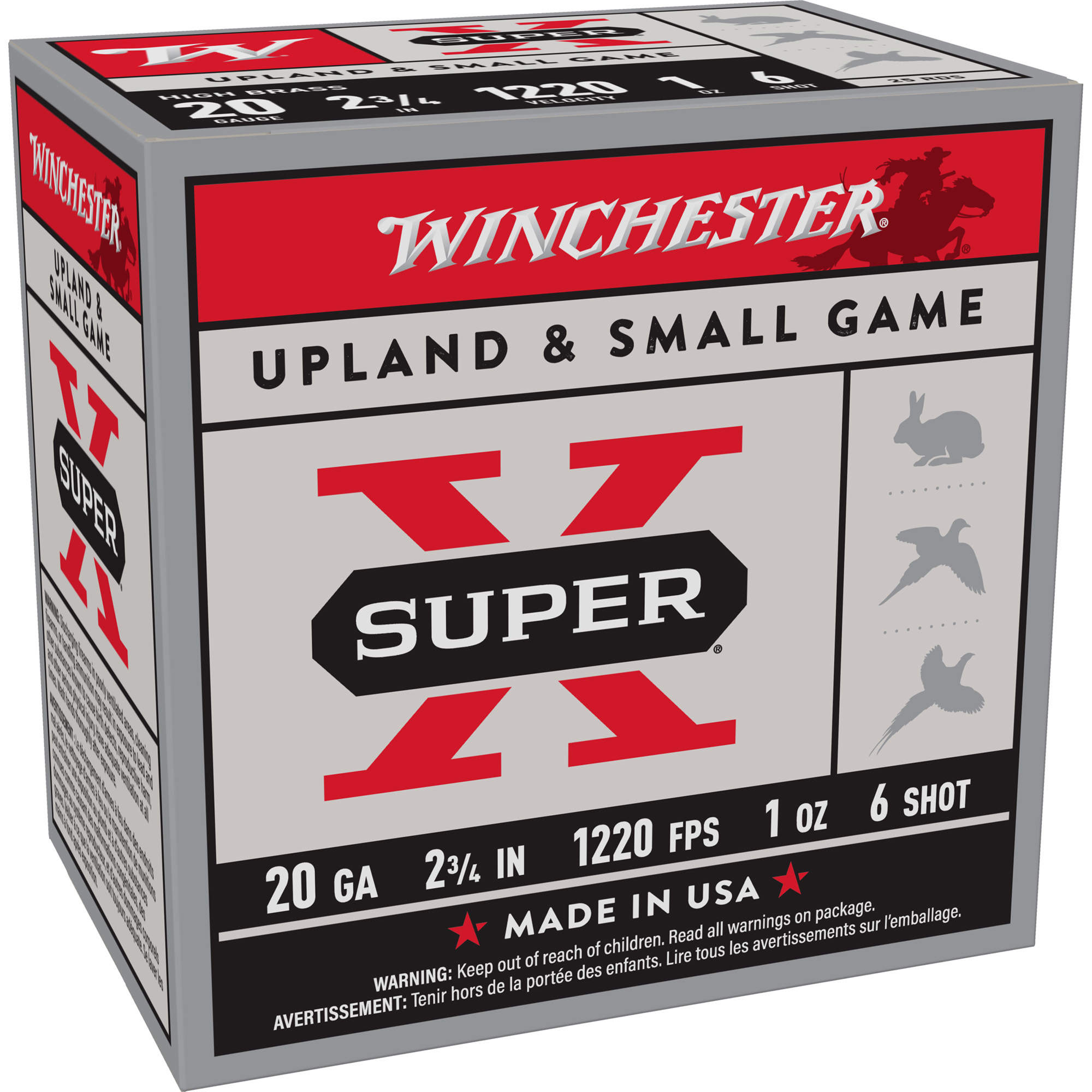 Winchester Sprx 20 Gauge 2.75″ #6 25/250 bulk ammo product image