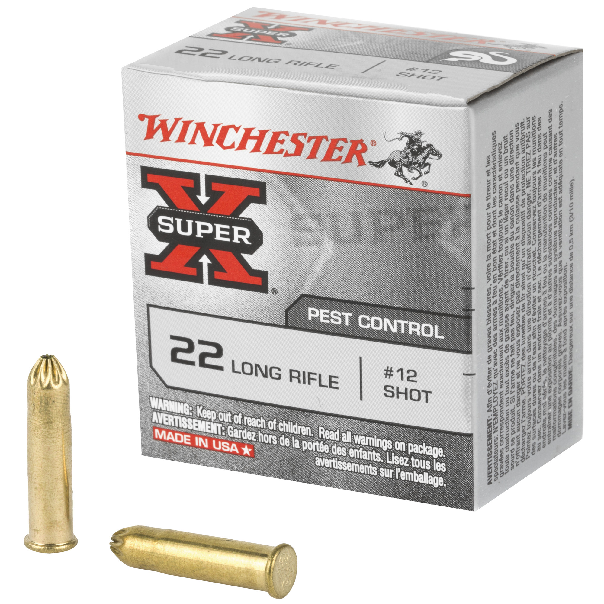Winchester Sprx 22 LR #12 Shot 50/5000 bulk ammo product image
