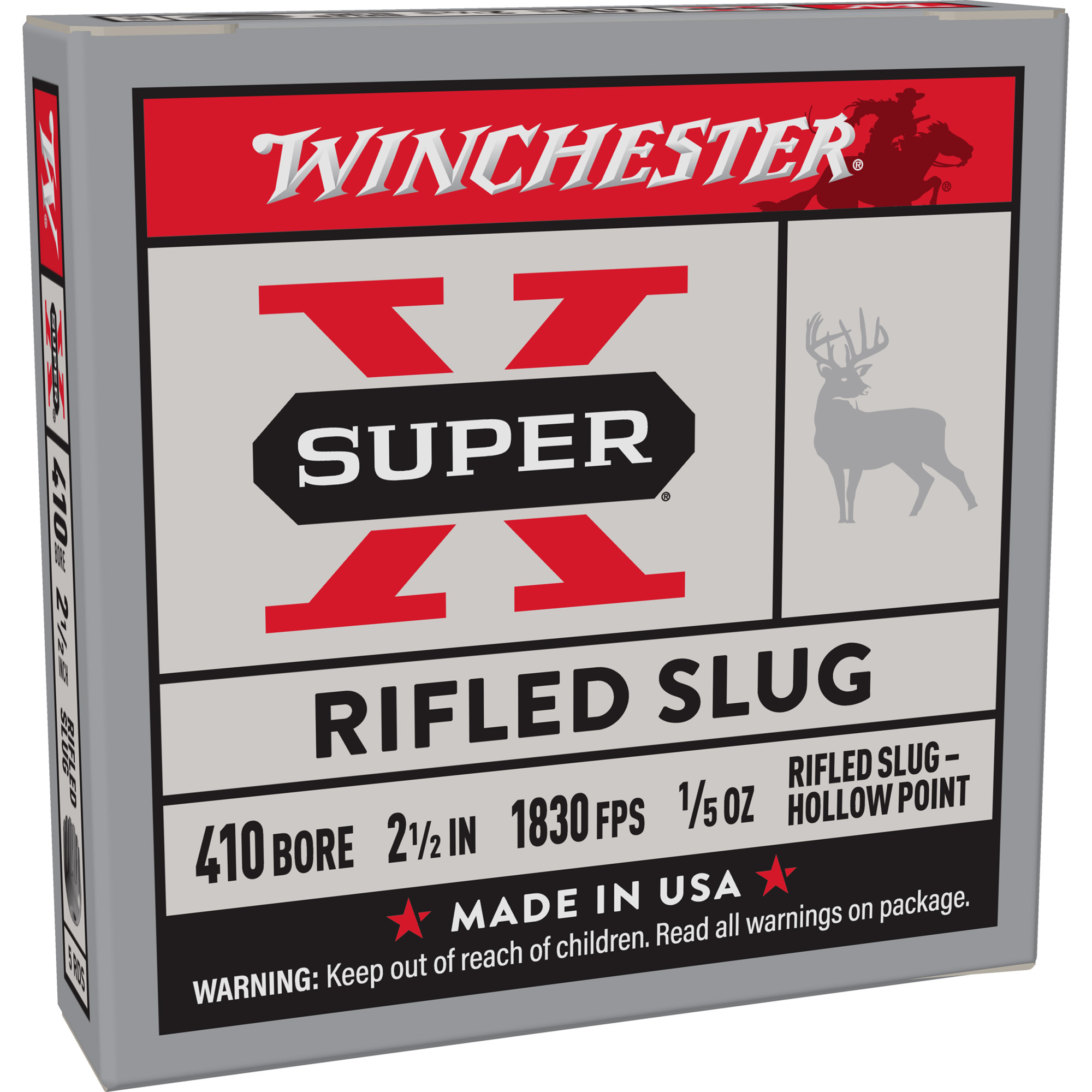 Winchester Sprx 410 2.5″ 1/5 oz Rfled 5/250 bulk ammo product image