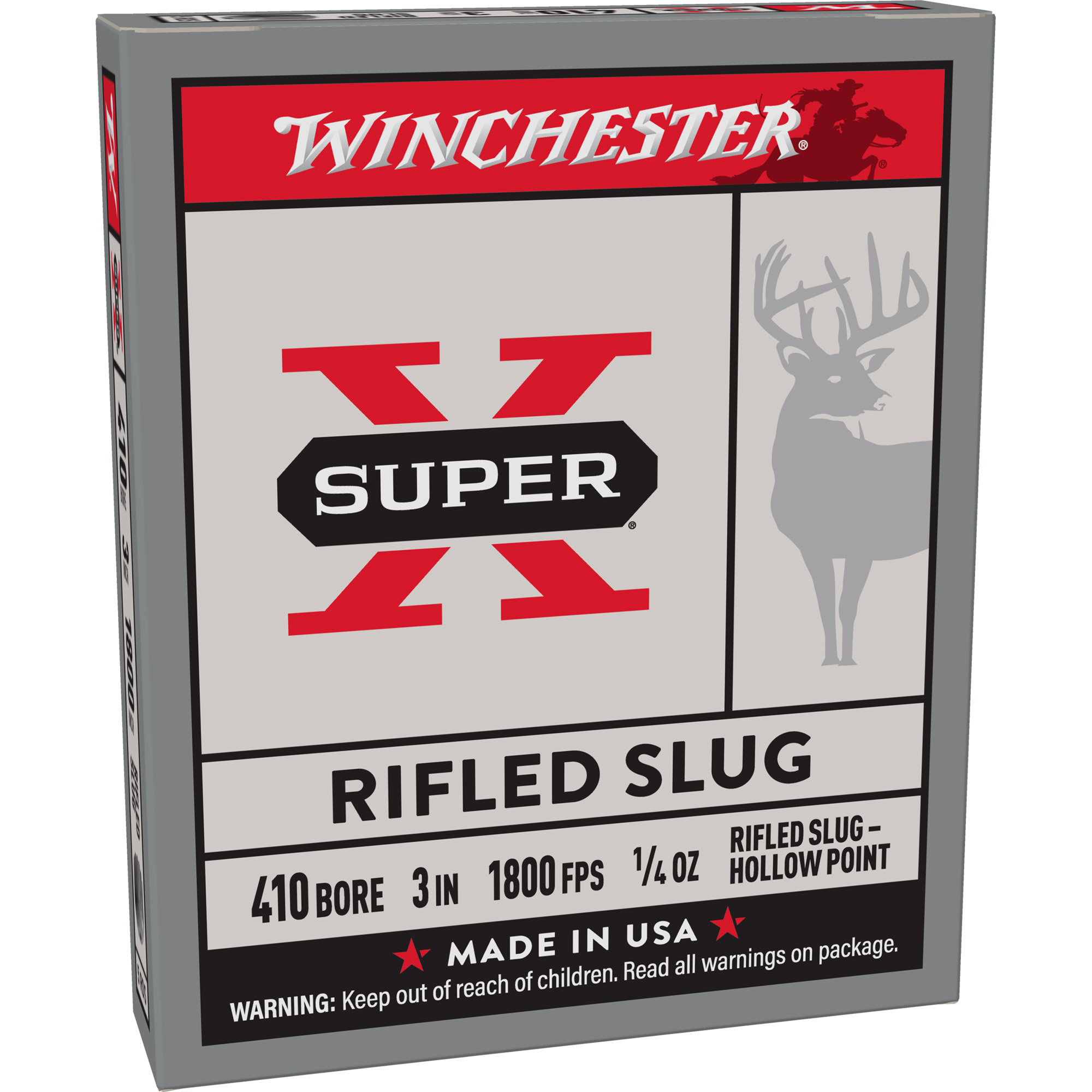 Winchester Sprx 410 3″ 1/4 oz Rifled 5/250 bulk ammo product image