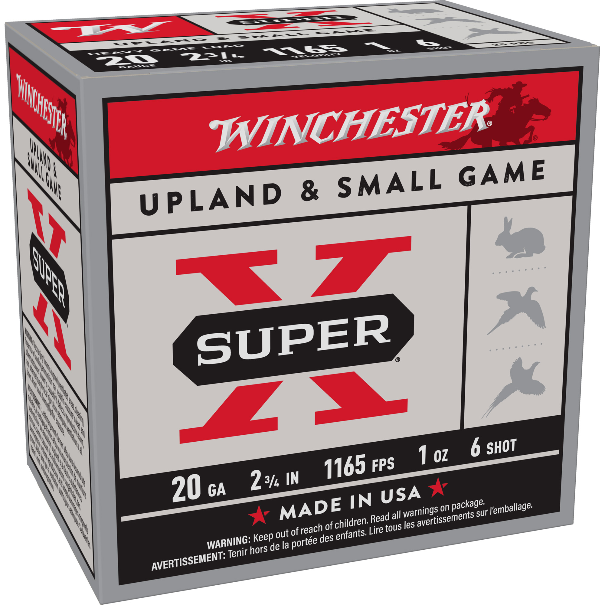 Winchester Sprx Hgl 20 Gauge 2.75″ #6 25/250 bulk ammo product image