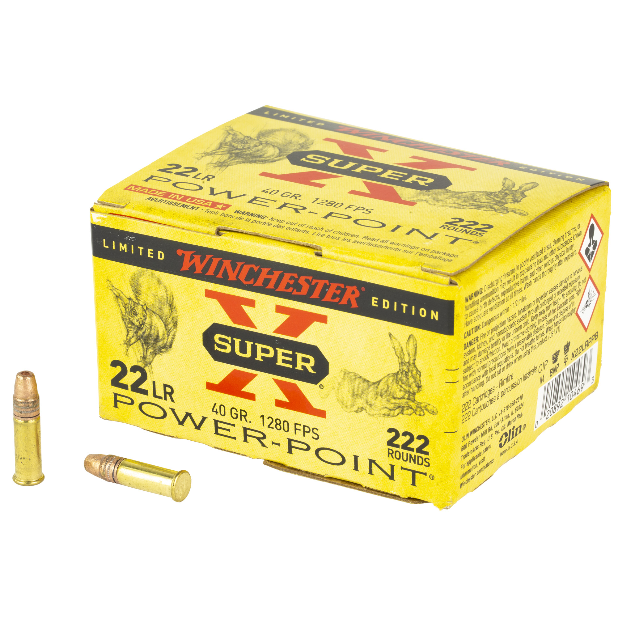 Winchester Sprx Pp 22 LR 40 Grain Lhp 222/2220 bulk ammo product image