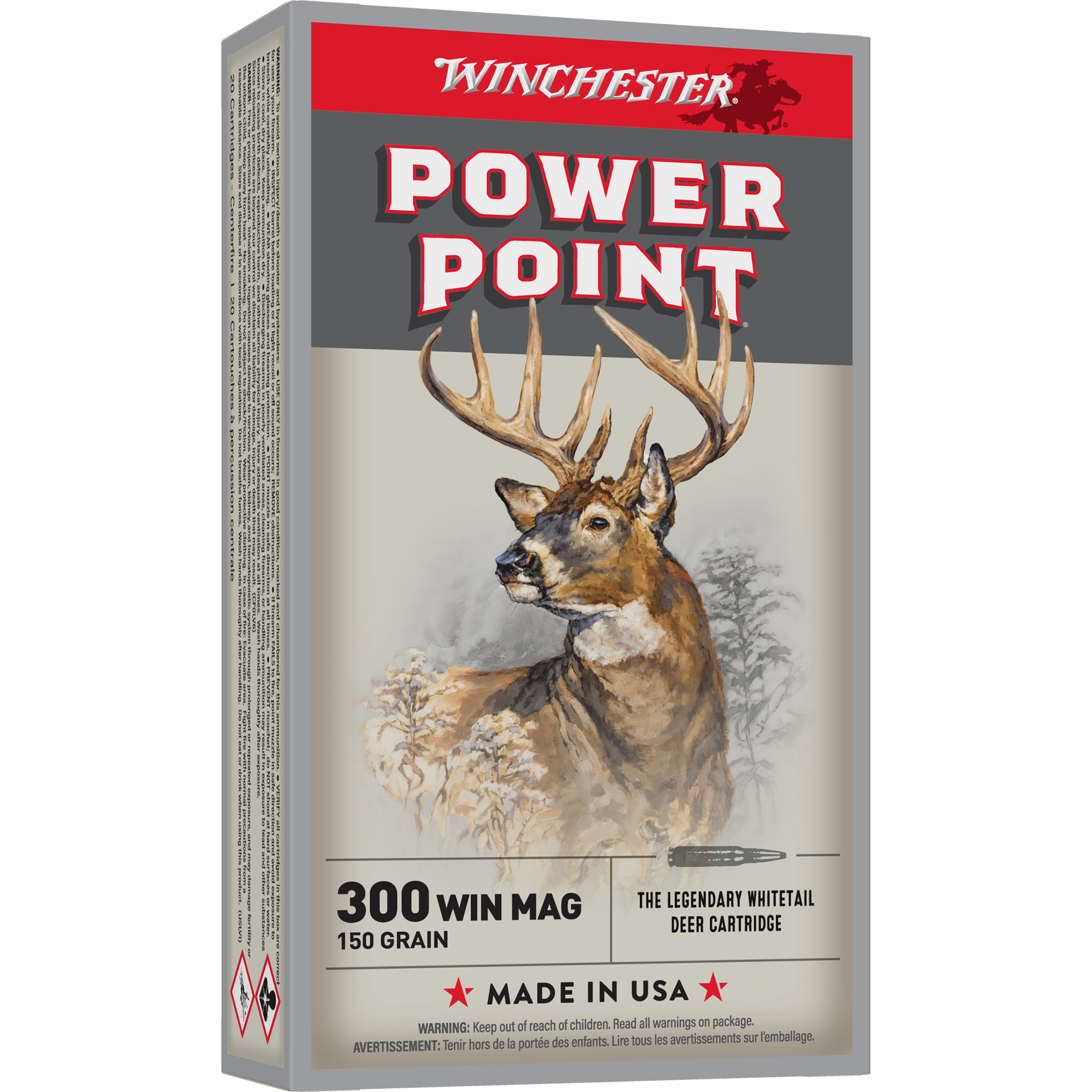 Winchester Sprx Pwr Pnt 300win 150 Grain 20/200 bulk ammo product image