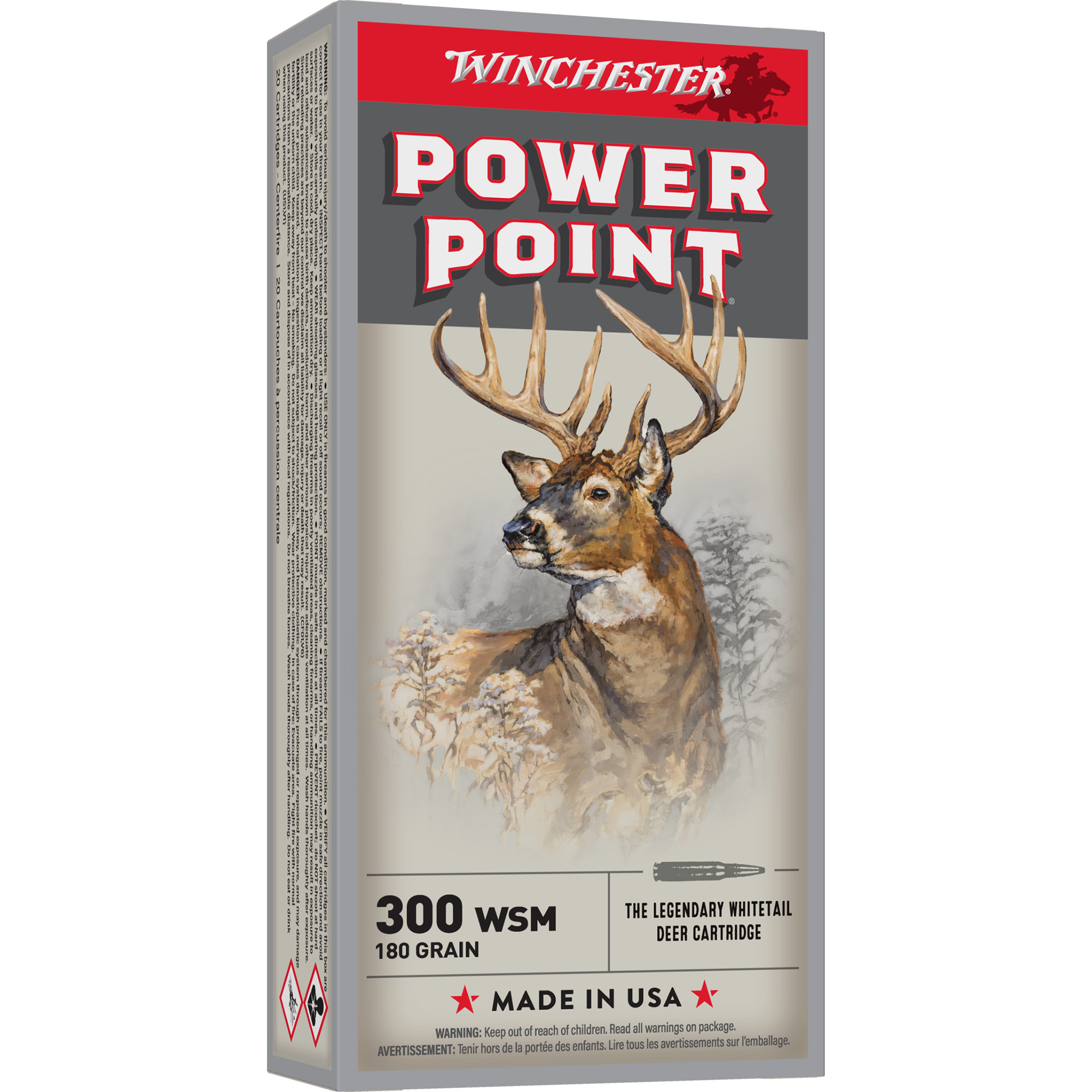Winchester Sprx Pwr Pnt 300wsm 180 Grain 20/200 bulk ammo product image