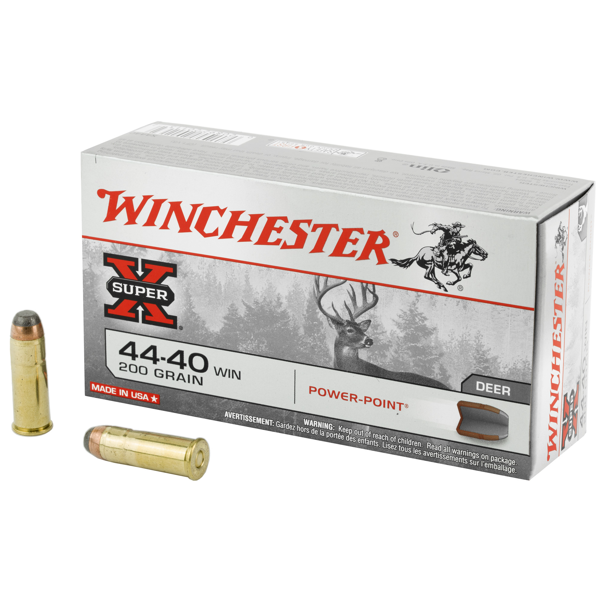 Winchester Sprx Pwr Pnt 44-40 200 Grain 50/500 bulk ammo product image