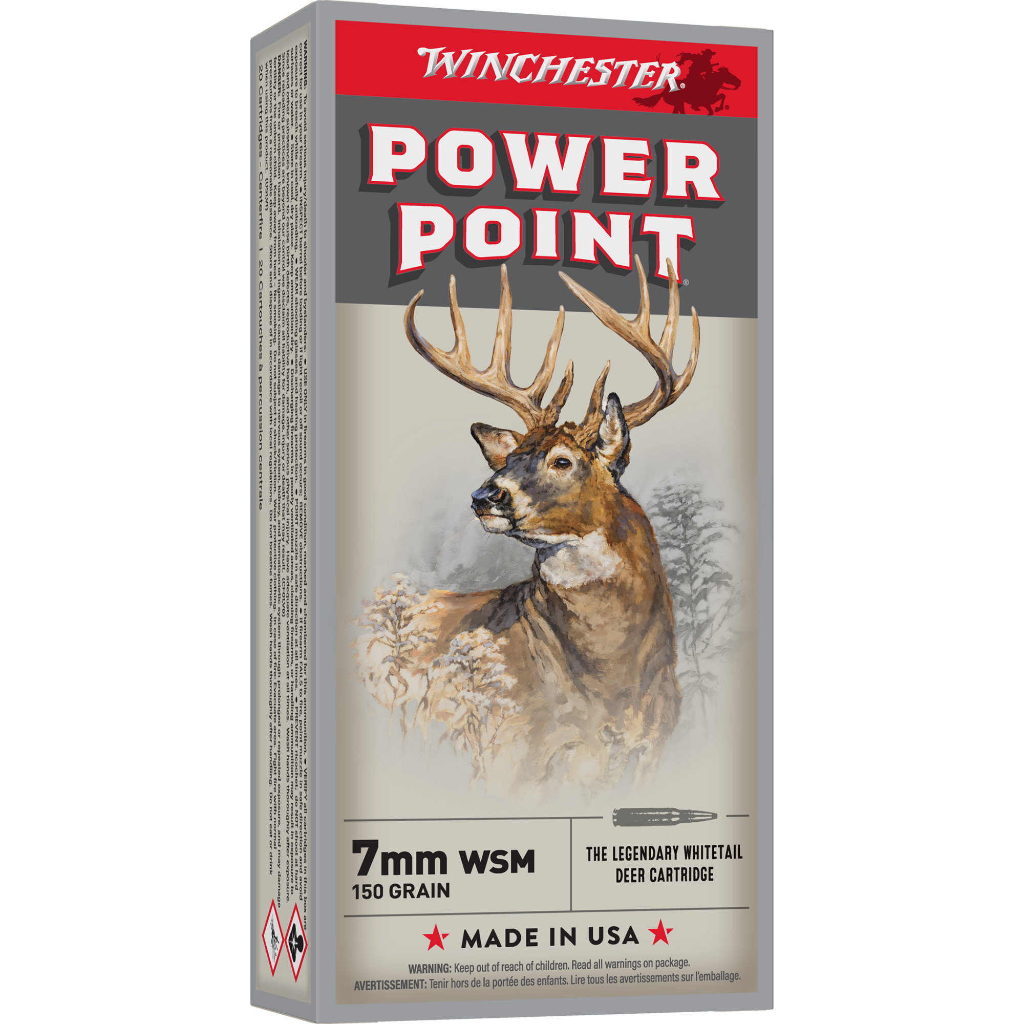 Winchester Sprx Pwr Pnt 7mmwsm 150 Grain 20/200 bulk ammo product image