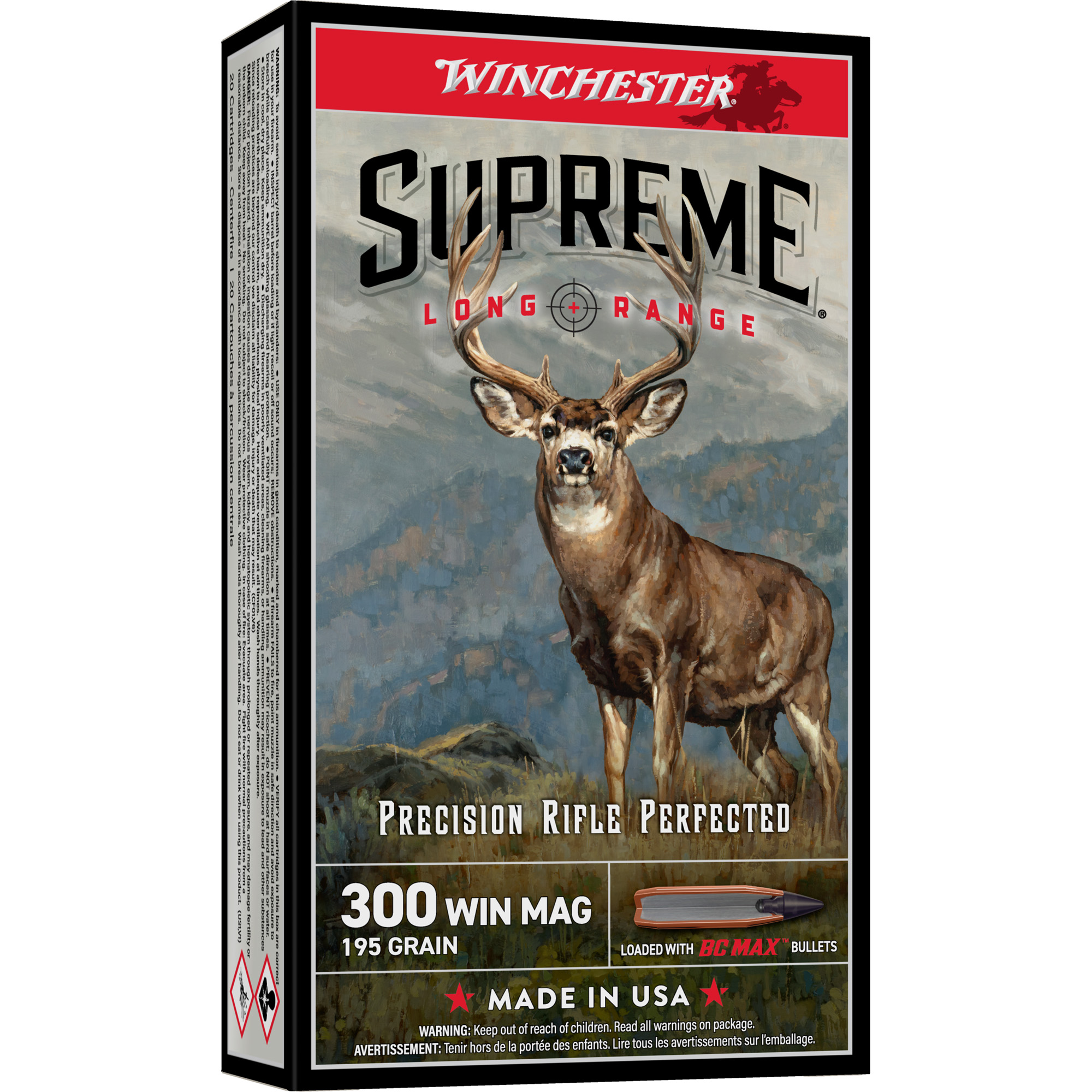 Winchester Sup LR 300wm 195 Grain Bc Max 20/200 bulk ammo product image