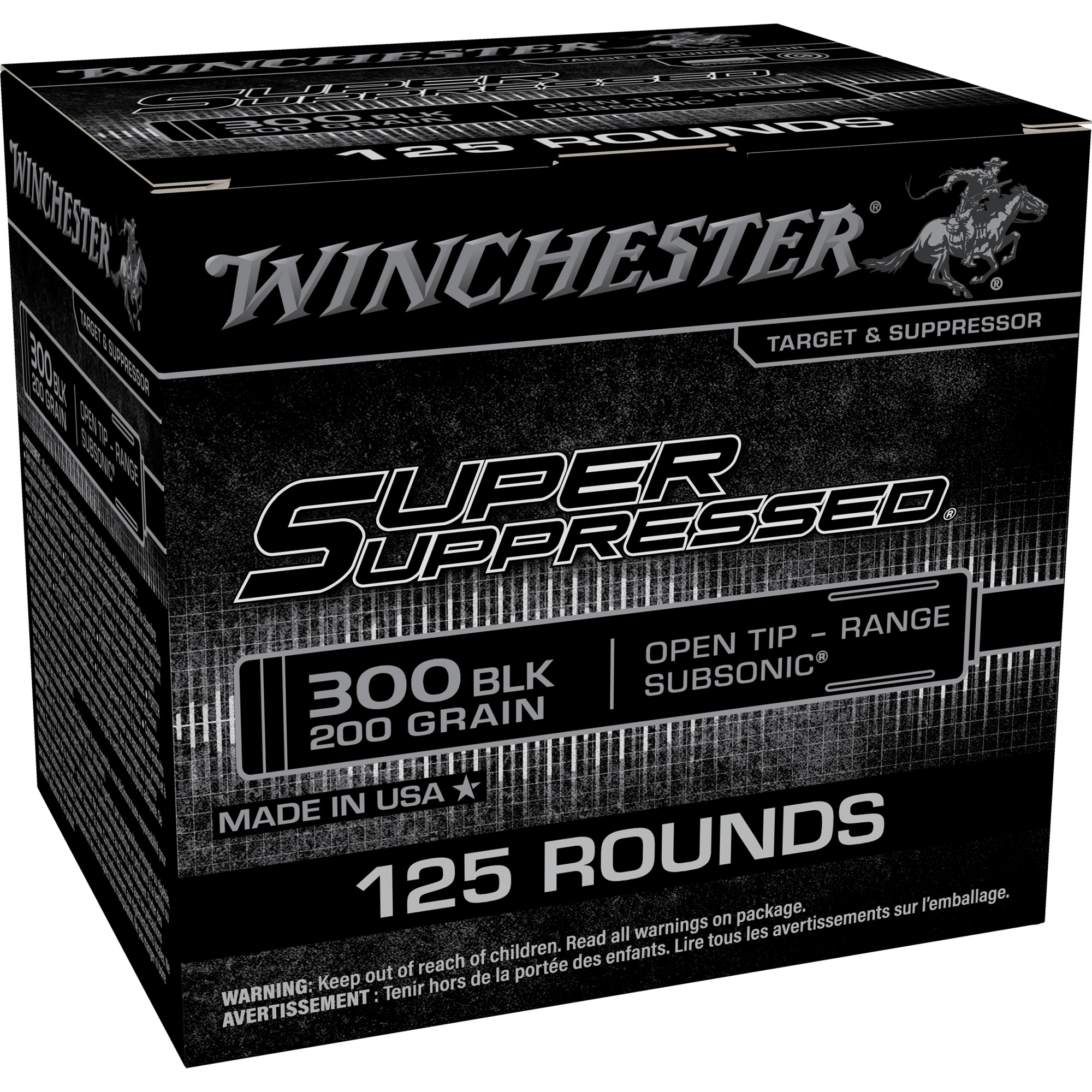 Winchester Super Sup 300 BLK 200 Grain 125/750 bulk ammo product image
