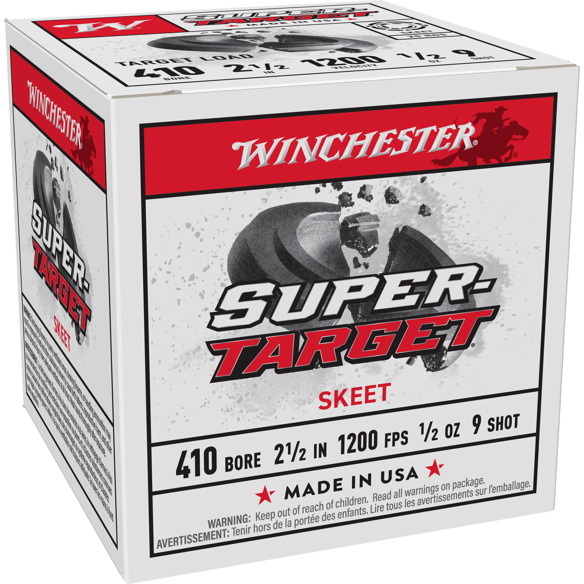 Winchester Super Trgt 410bor 2.5″ #9 25/250 bulk ammo product image