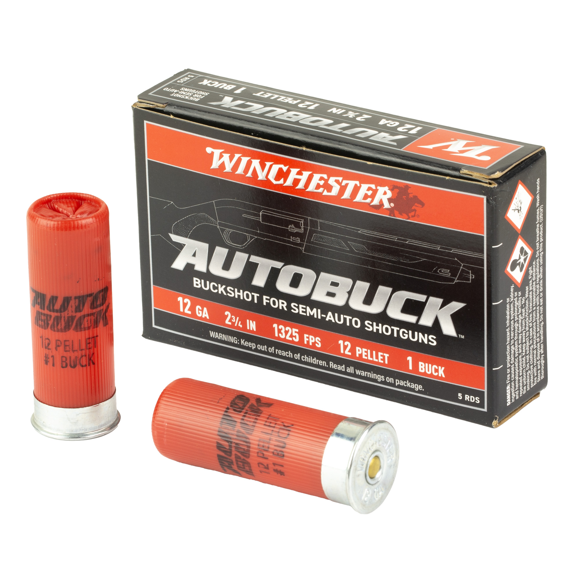 Winchester Suprx 12 Gauge 2.75″ Bucksht 1 5/250 bulk ammo product image