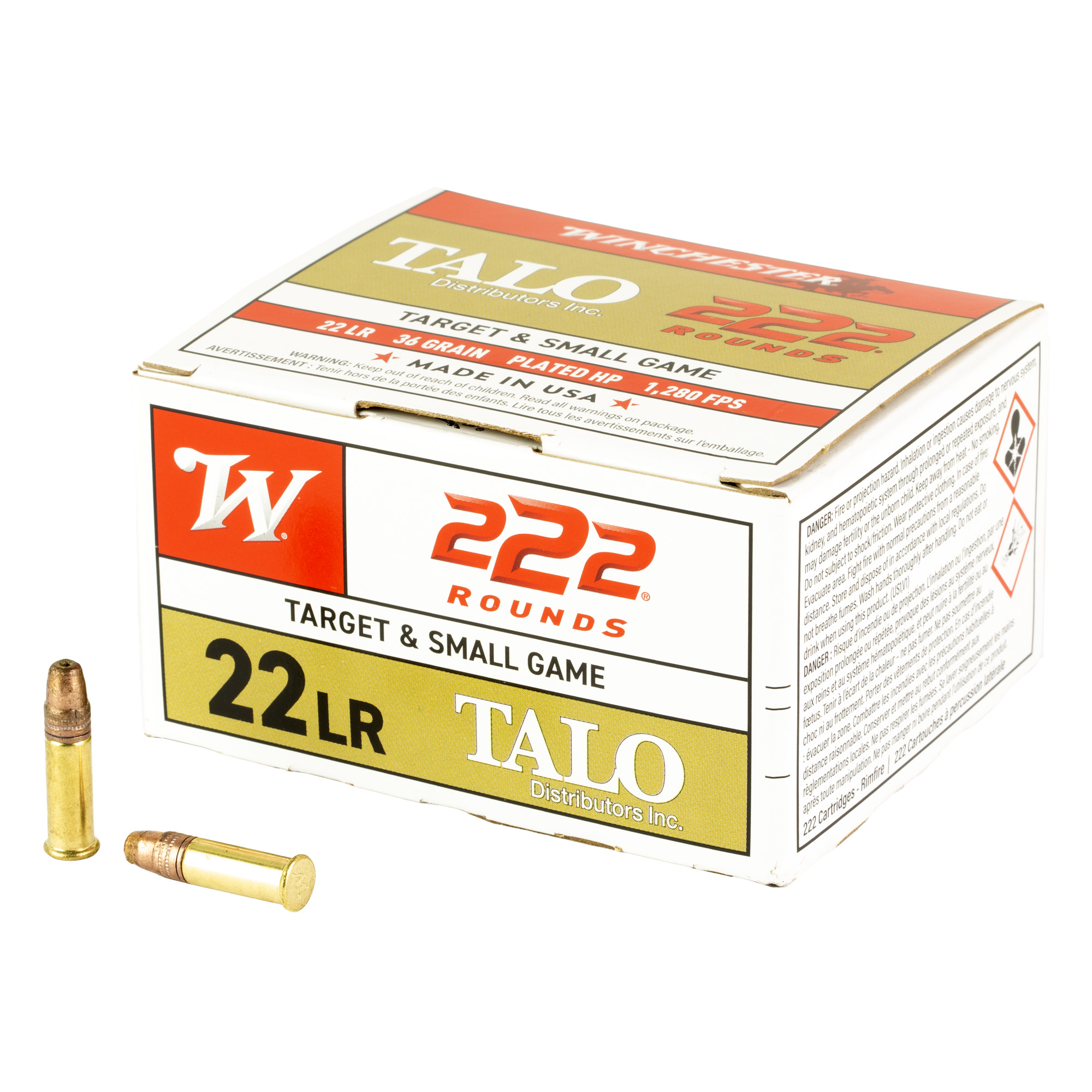 Winchester Talo 22 LR 36 Grain Php 222/2220 bulk ammo product image