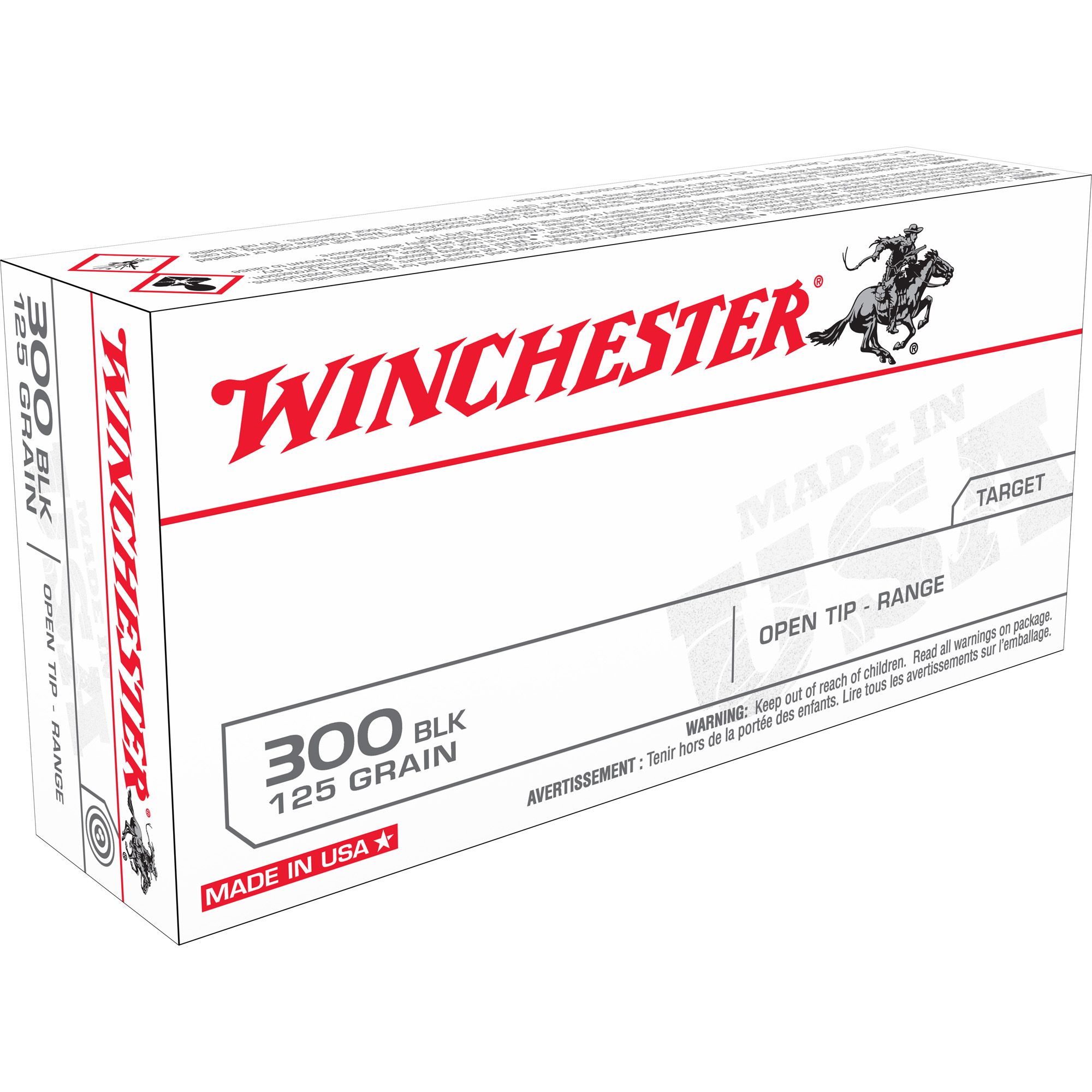 Winchester Usa 300 BLK 125 Grain Ot 20/200 bulk ammo product image