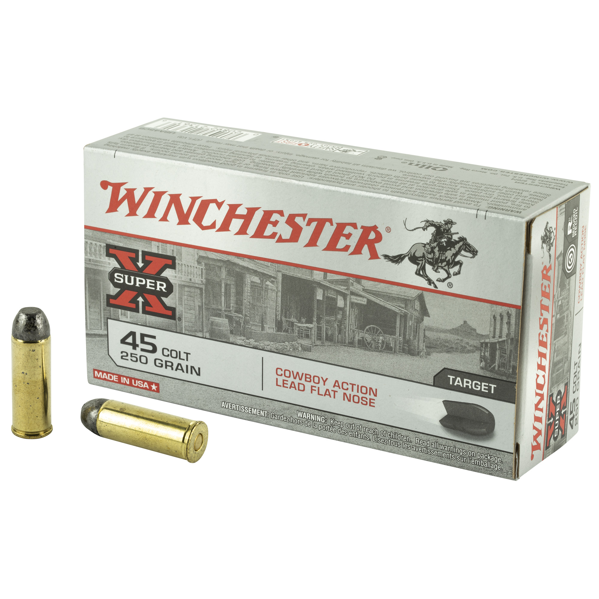 Winchester Usa 45c 250 Grain Ld Cwby 50/500 bulk ammo product image