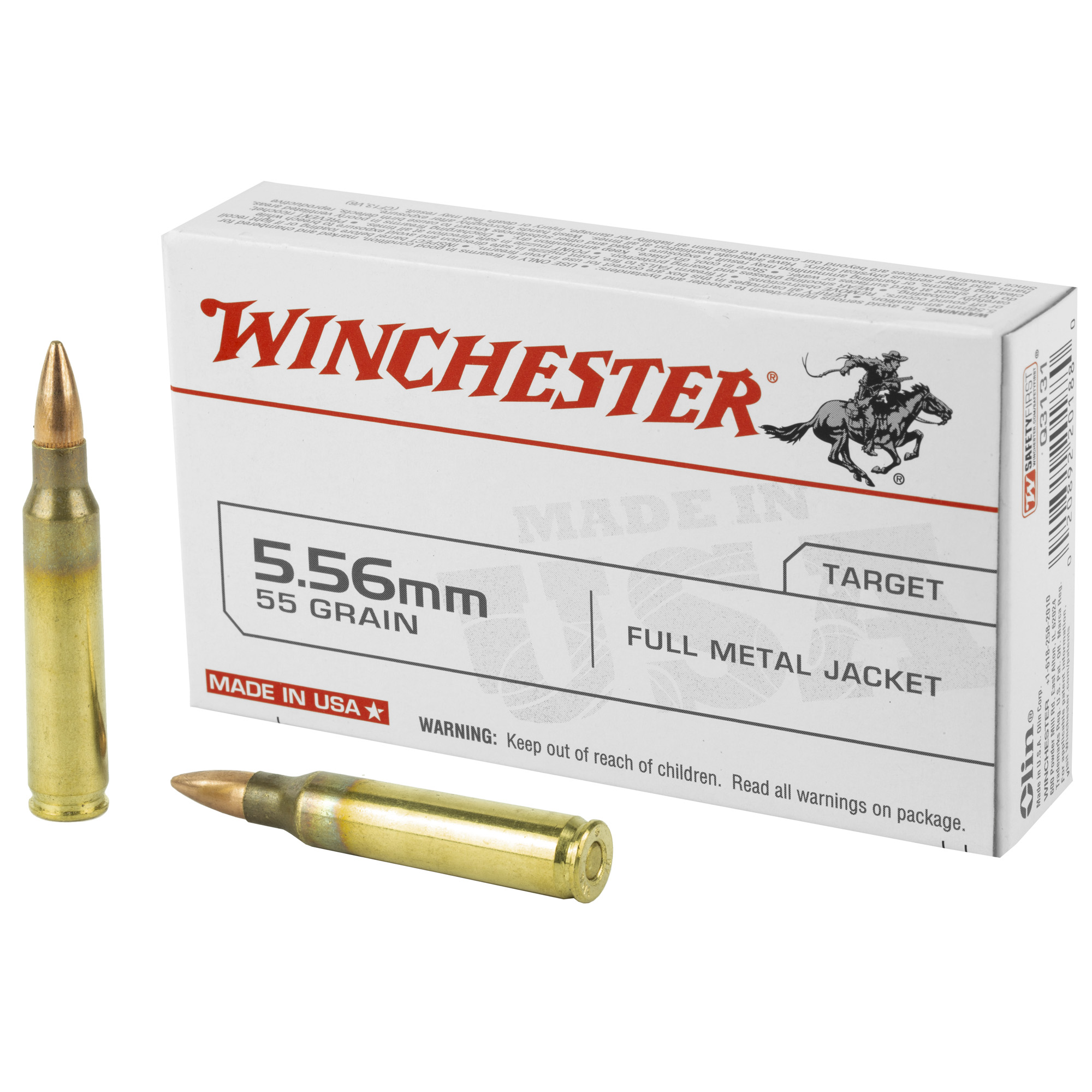 Winchester Usa 5.56 55 Grain FMJ 20/1000 bulk ammo product image