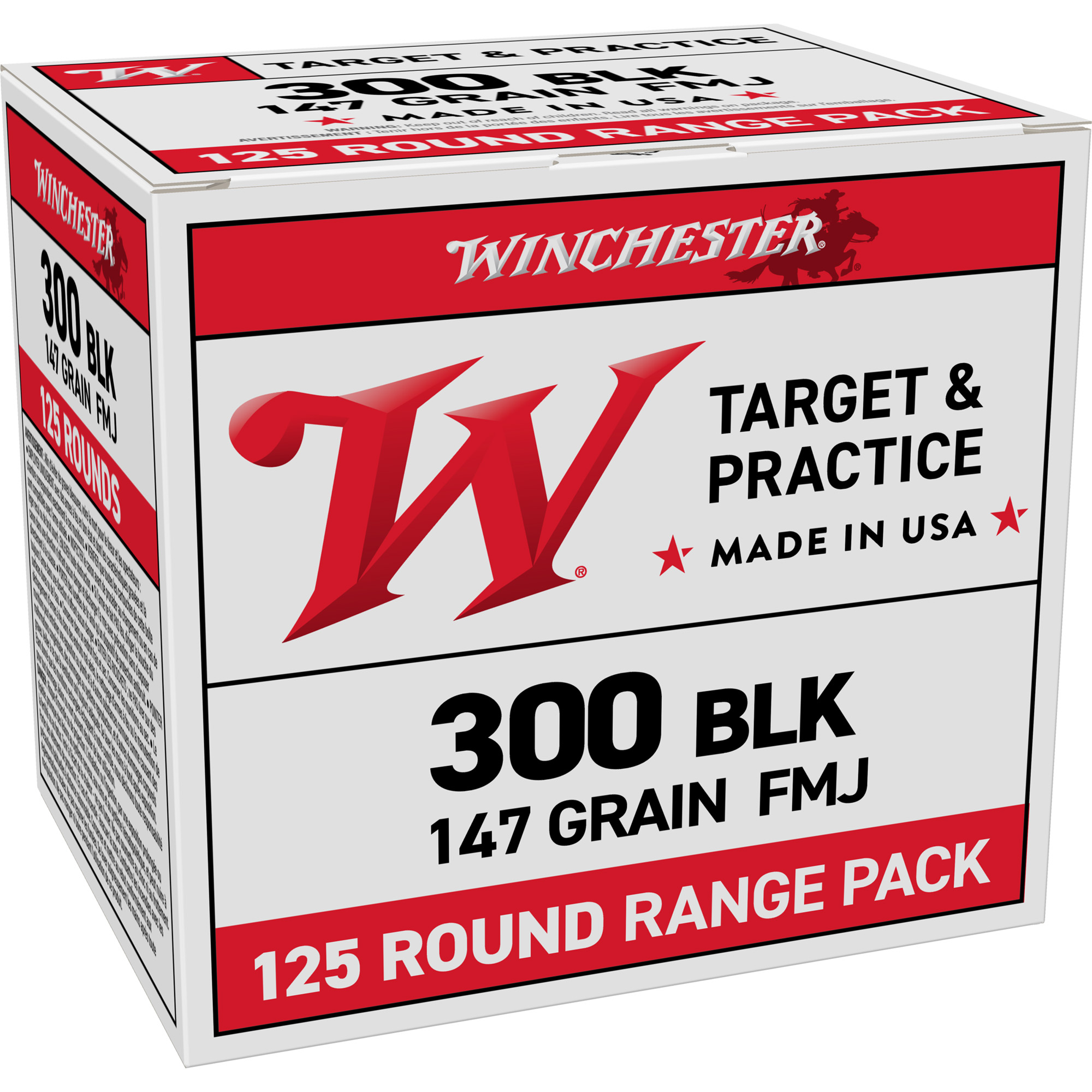 Winchester Usa Wb 300 BLK 147 Grain FMJ 125/750 bulk ammo product image