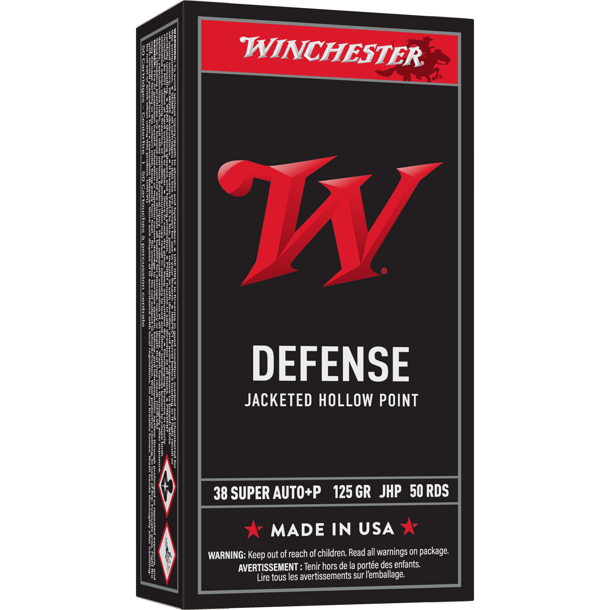 Winchester Usa White Bx 38spr 125 Grain 50/500 bulk ammo product image