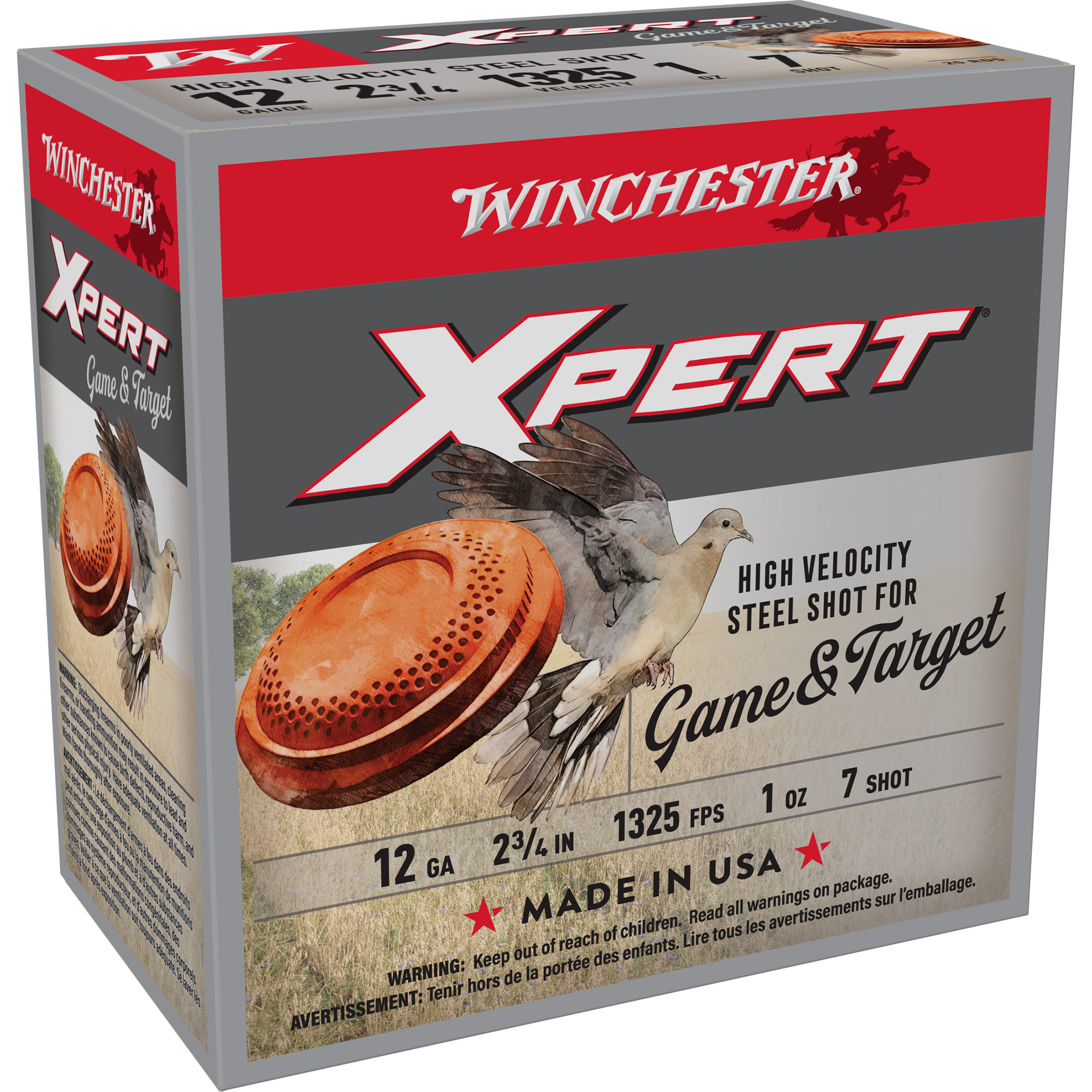 Winchester Xpert Trgt 12 Gauge 2.75″ #7 25/250 bulk ammo product image