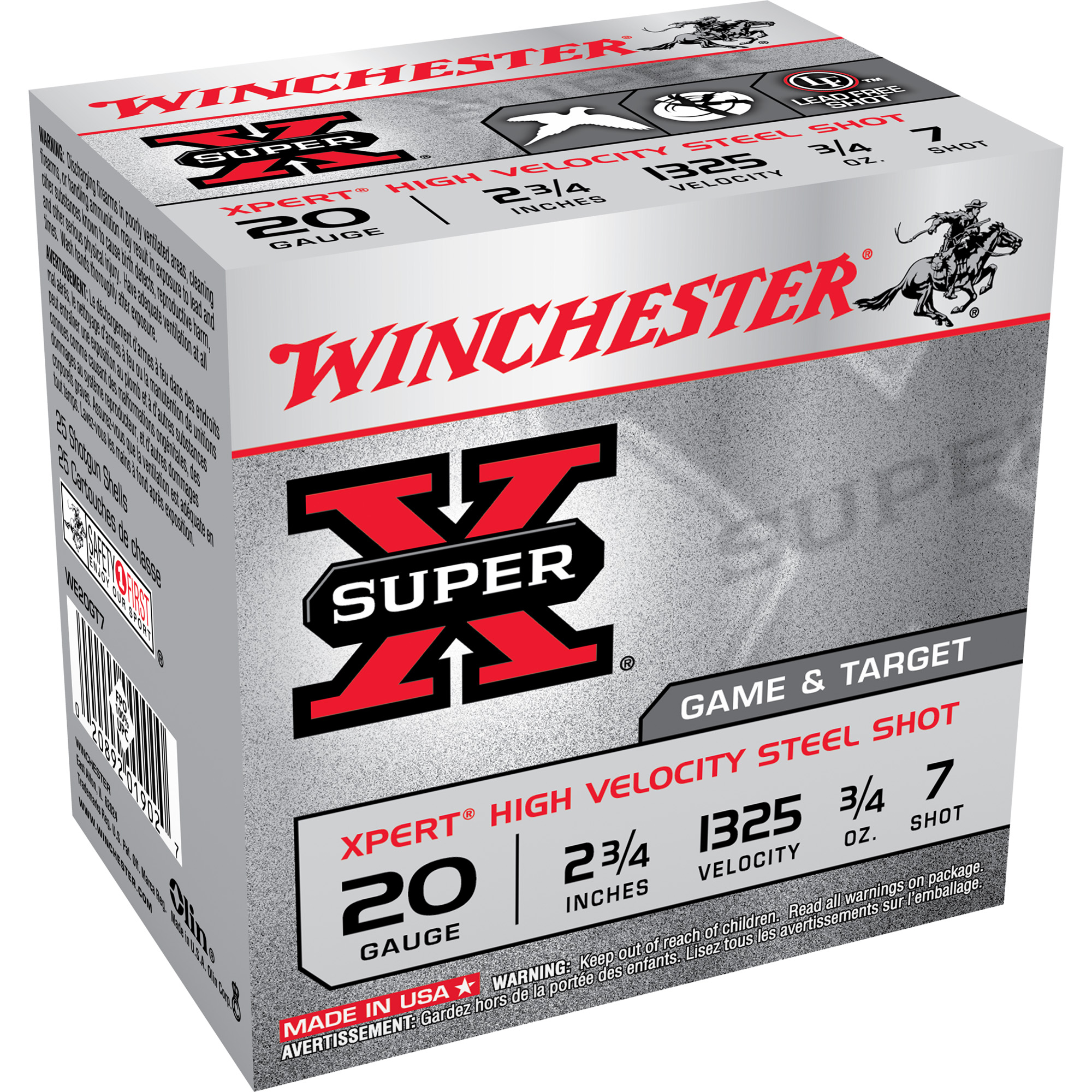 Winchester Xpert Trgt 20 Gauge 2.75″ #7 25/250 bulk ammo product image
