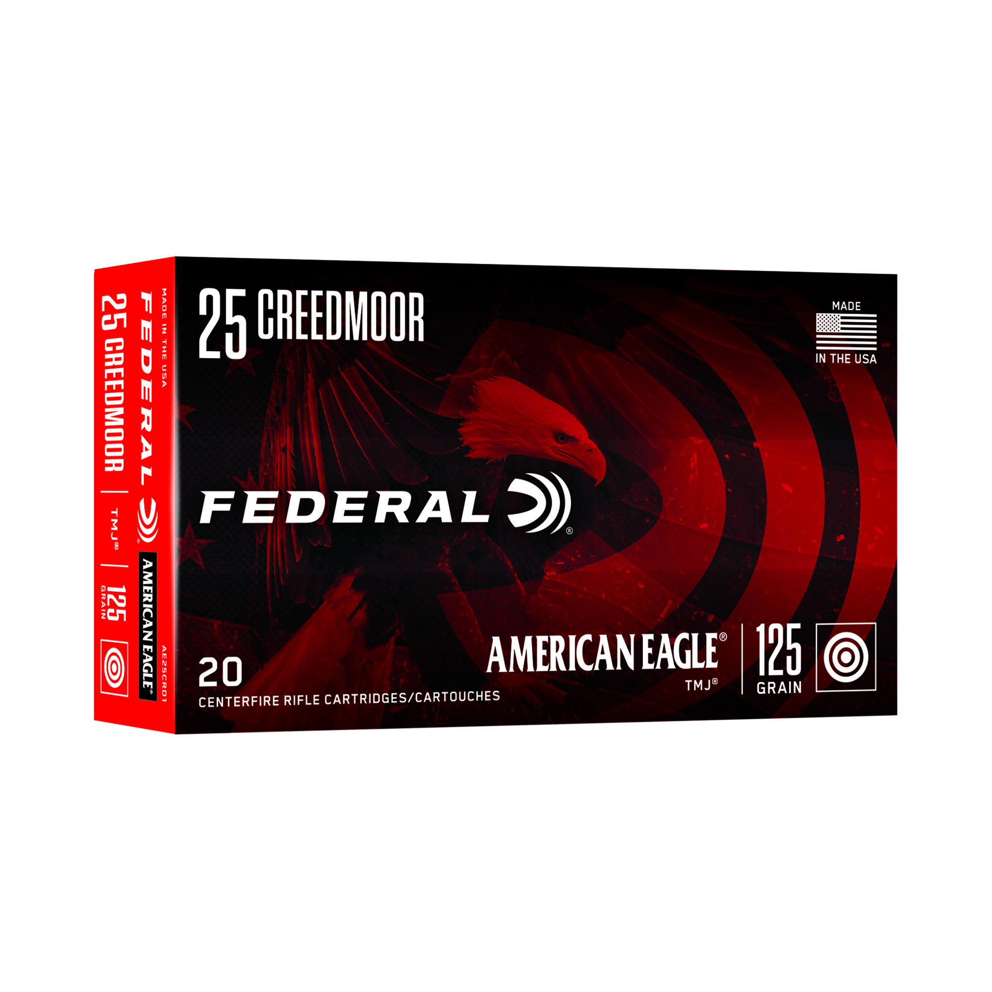 Federal Am Eagle 25cm 125 Grain TMJ 20/200 bulk ammo product image