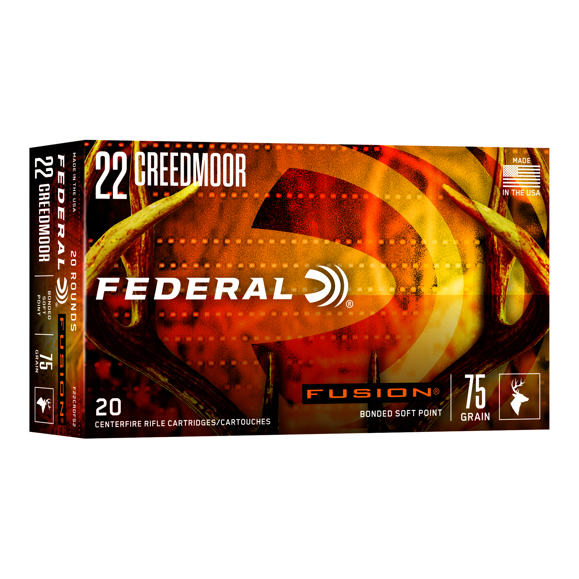 Federal Fusion 22cm 75 Grain SP 20/200 bulk ammo product image