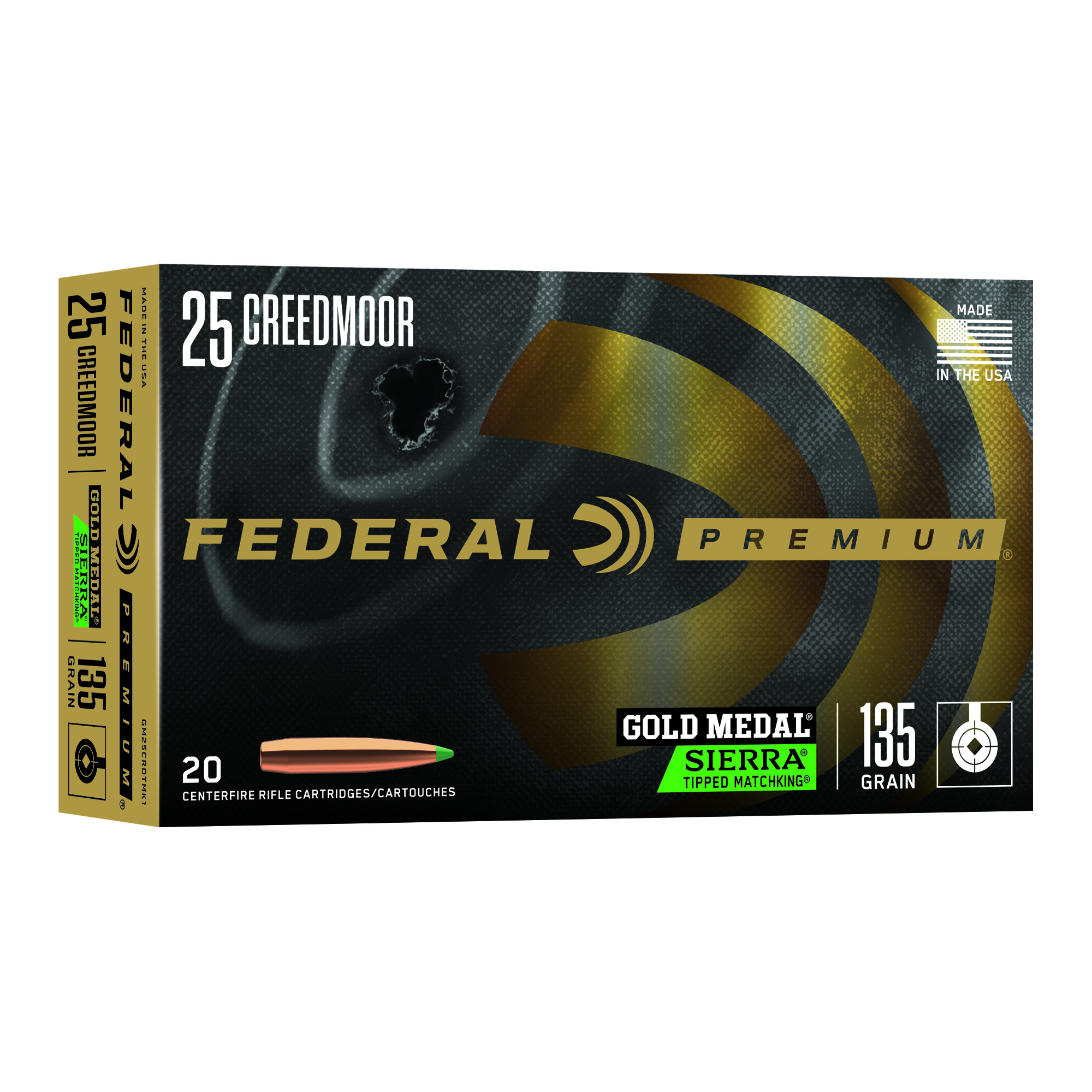 Federal Gold Mdl 25cm 135 Grain Stm 20/200 bulk ammo product image